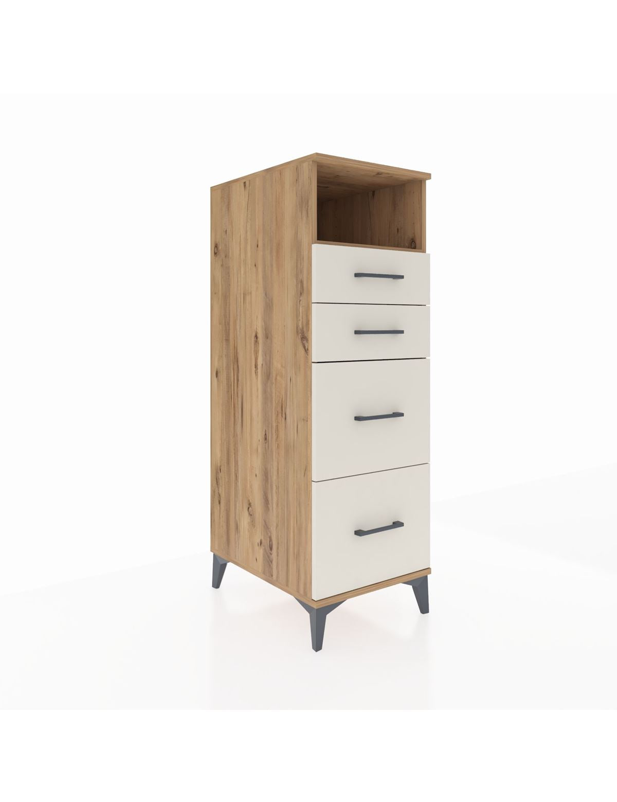 Kronos Dolap Tek Raflı 4 Çekmeceli 44x59x134 - S82M101V7C