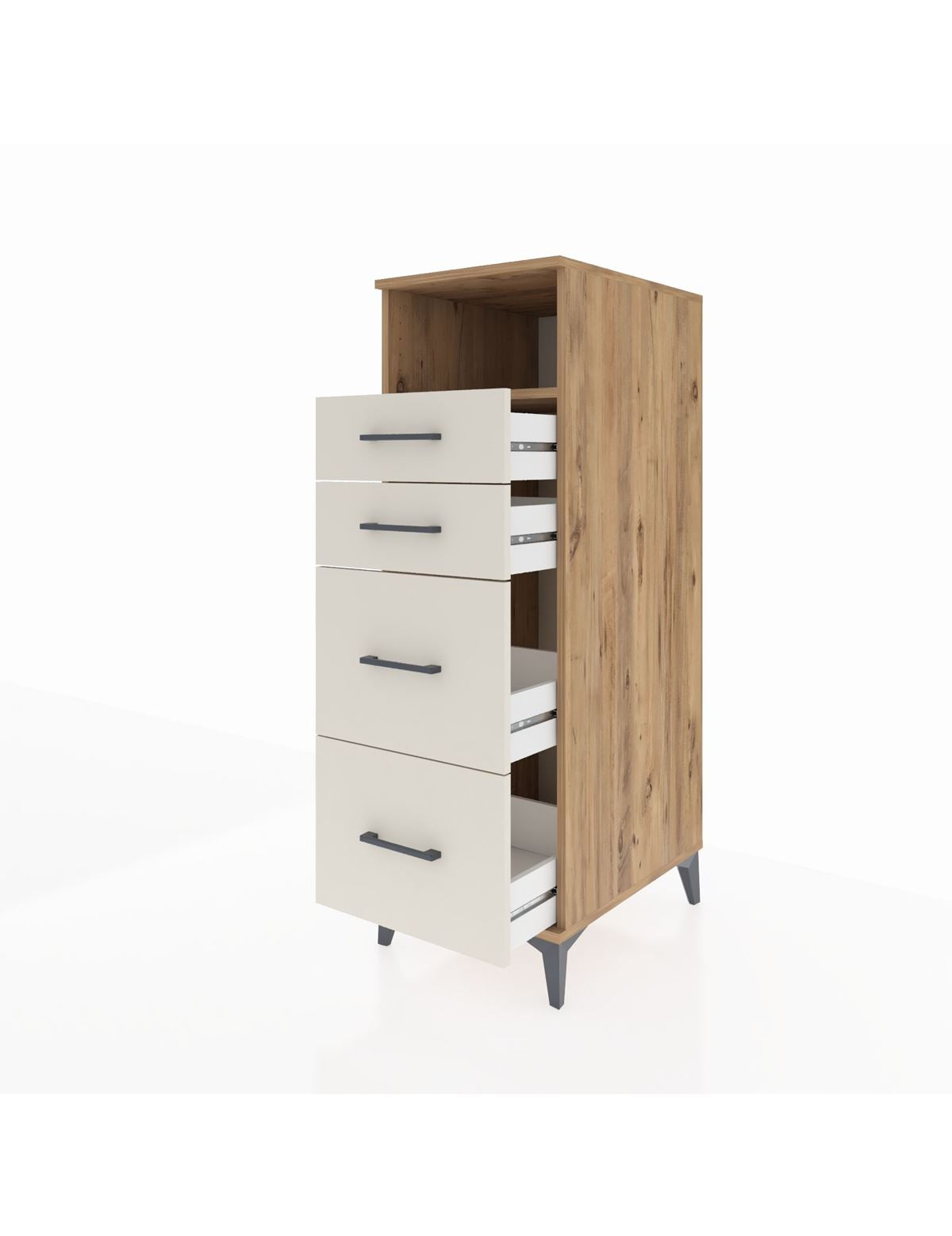 Kronos Dolap Tek Raflı 4 Çekmeceli 44x59x134 - S82M101V7C