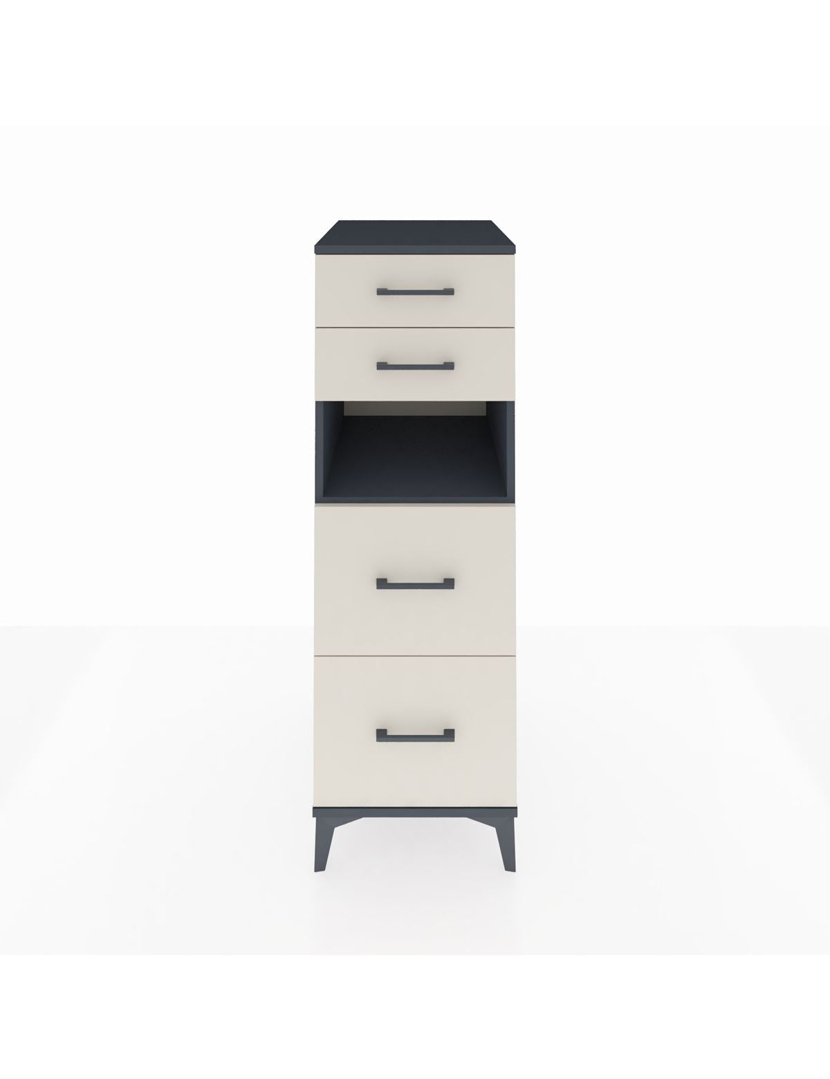 Kronos Dolap Tek Raflı 4 Çekmeceli 44x59x134 - S82M102V4C