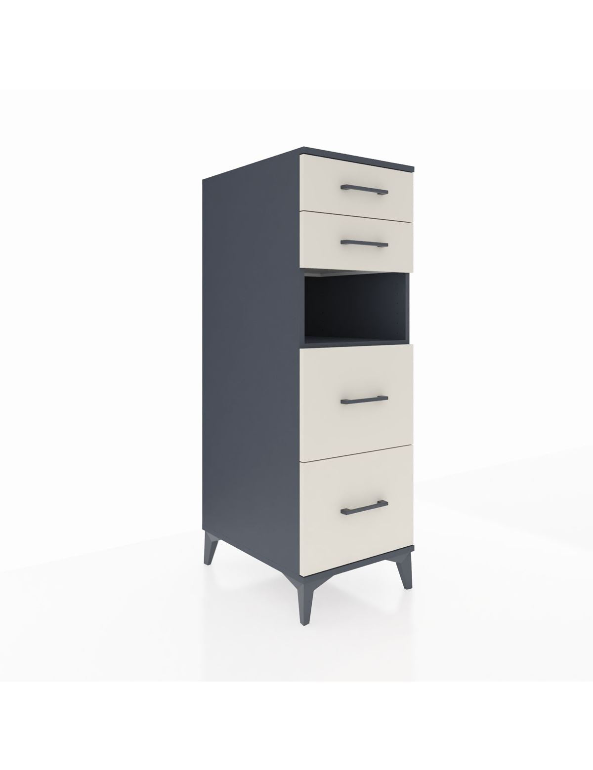Kronos Dolap Tek Raflı 4 Çekmeceli 44x59x134 - S82M102V4C