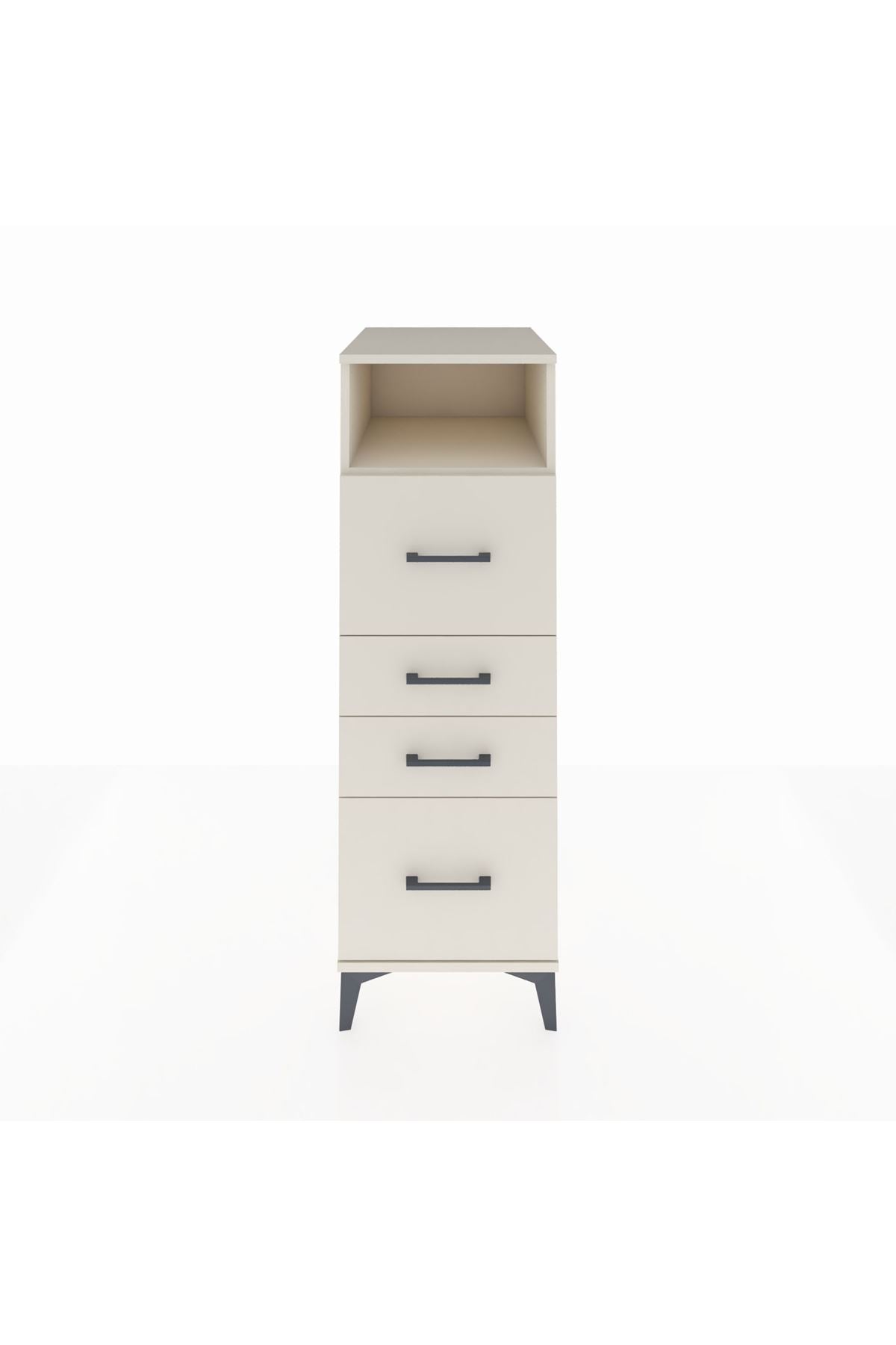 Kronos Dolap Tek Raflı 4 Çekmeceli 44x59x134 - S82M103V1C