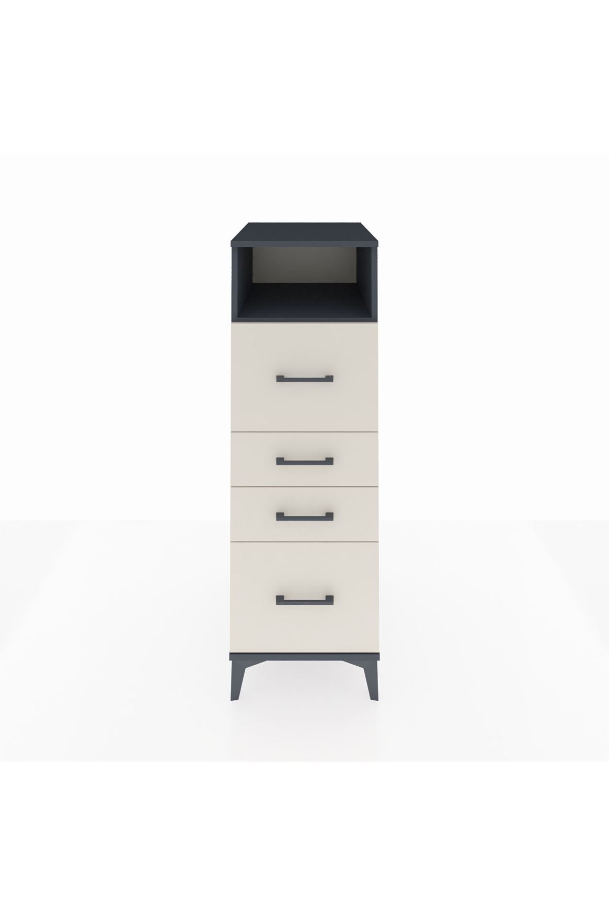 Kronos Dolap Tek Raflı 4 Çekmeceli 44x59x134 - S82M103V4C