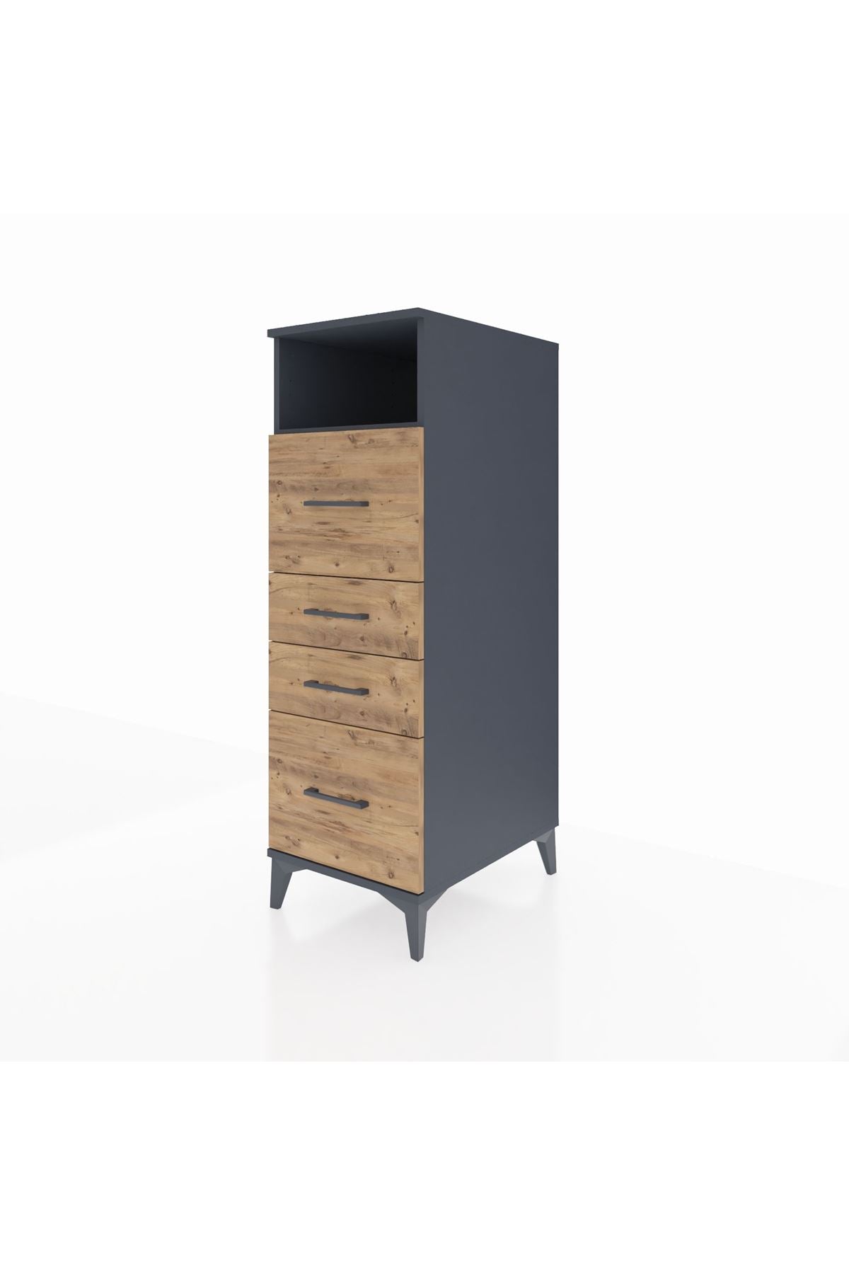 Kronos Dolap Tek Raflı 4 Çekmeceli 44x59x134 - S82M103V6C