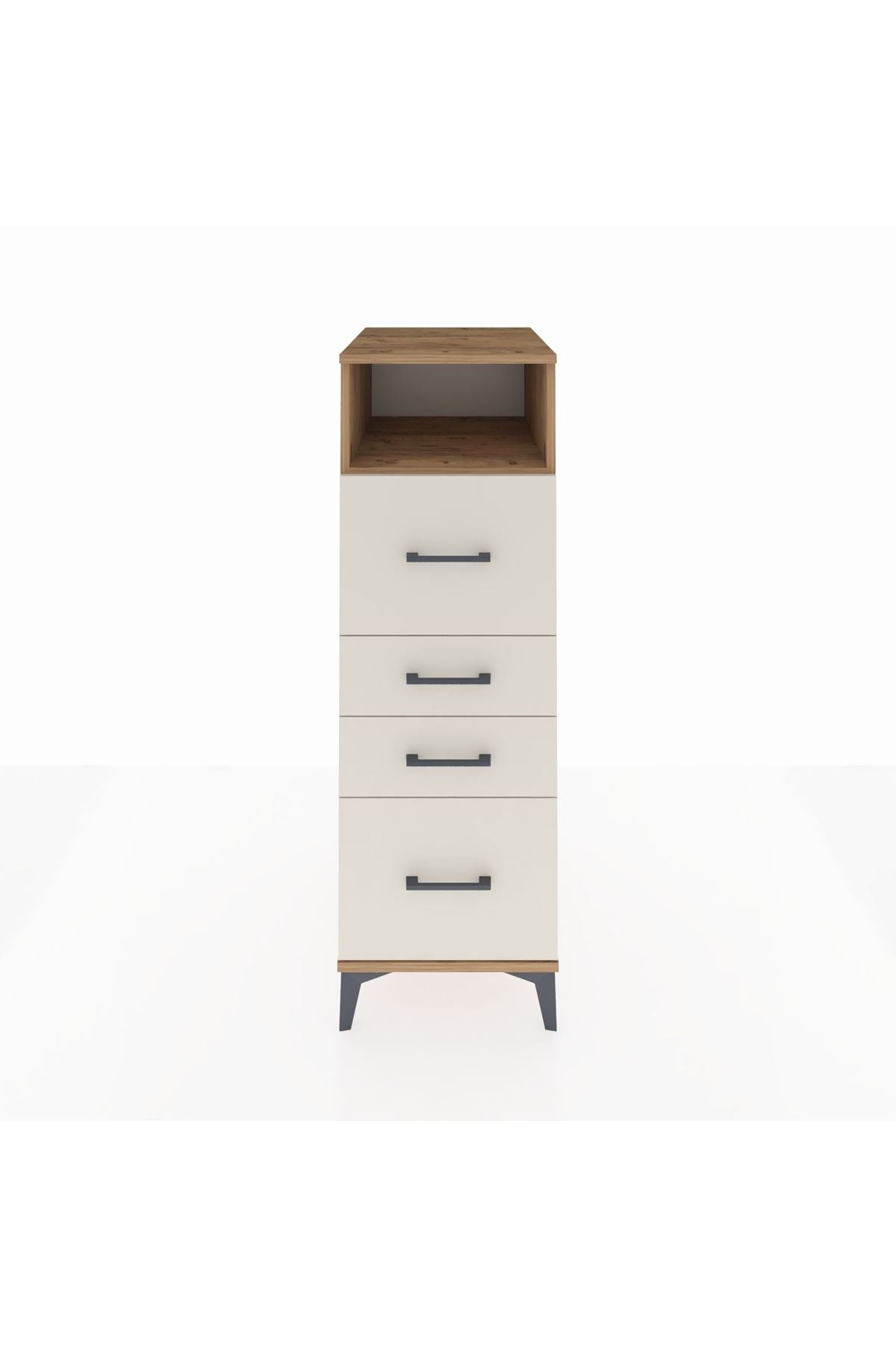 Kronos Dolap Tek Raflı 4 Çekmeceli 44x59x134 - S82M103V7C