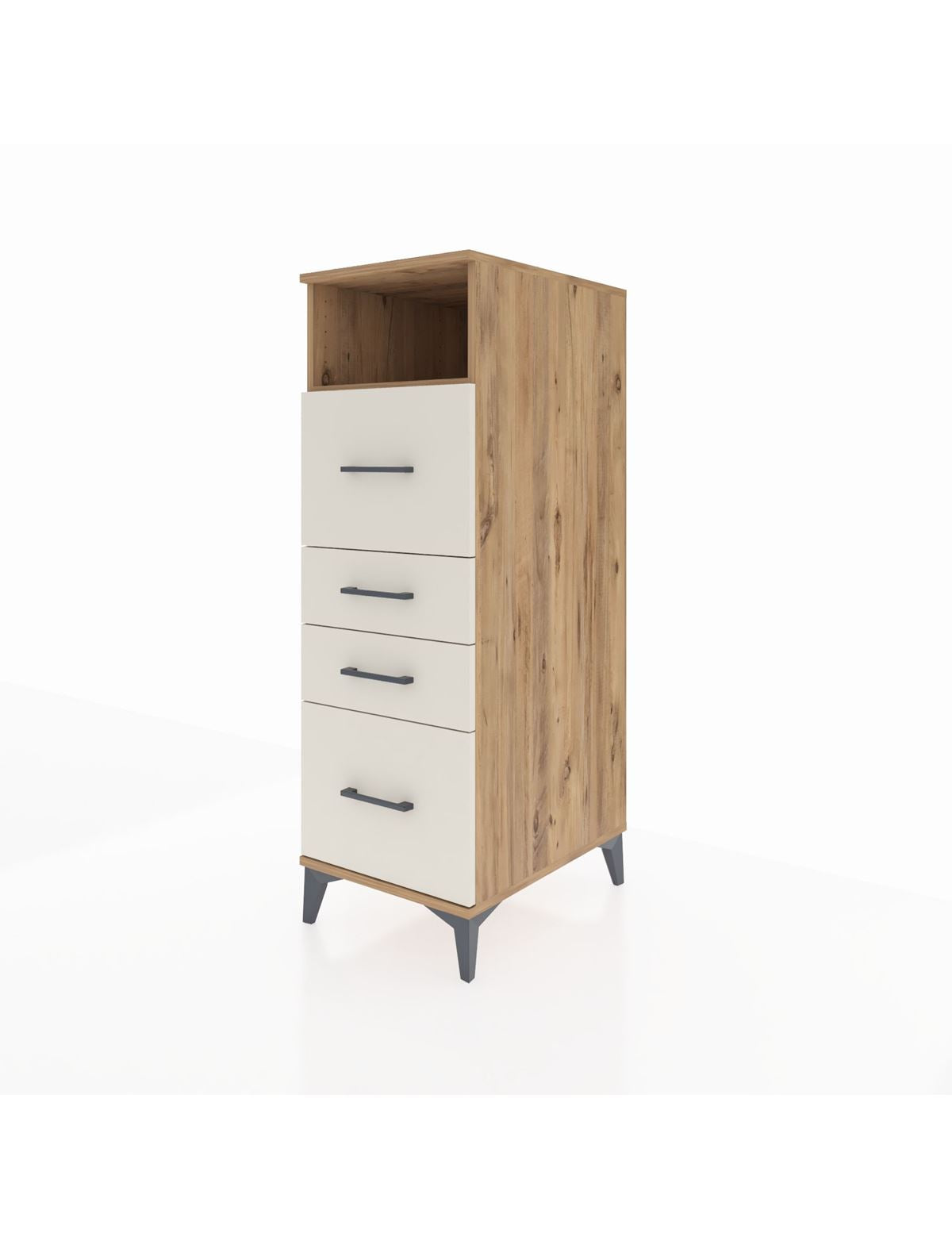 Kronos Dolap Tek Raflı 4 Çekmeceli 44x59x134 - S82M103V7C