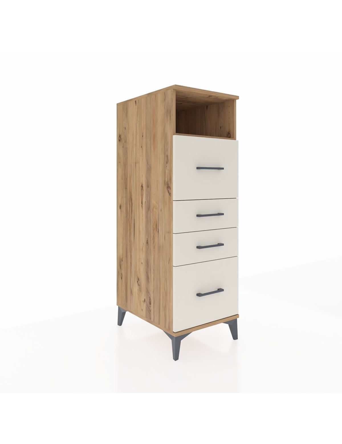 Kronos Dolap Tek Raflı 4 Çekmeceli 44x59x134 - S82M103V7C