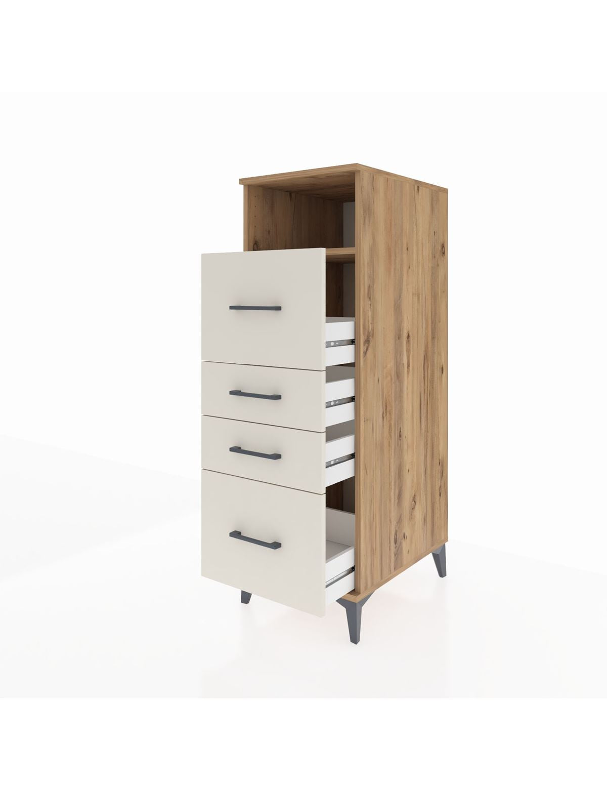 Kronos Dolap Tek Raflı 4 Çekmeceli 44x59x134 - S82M103V7C