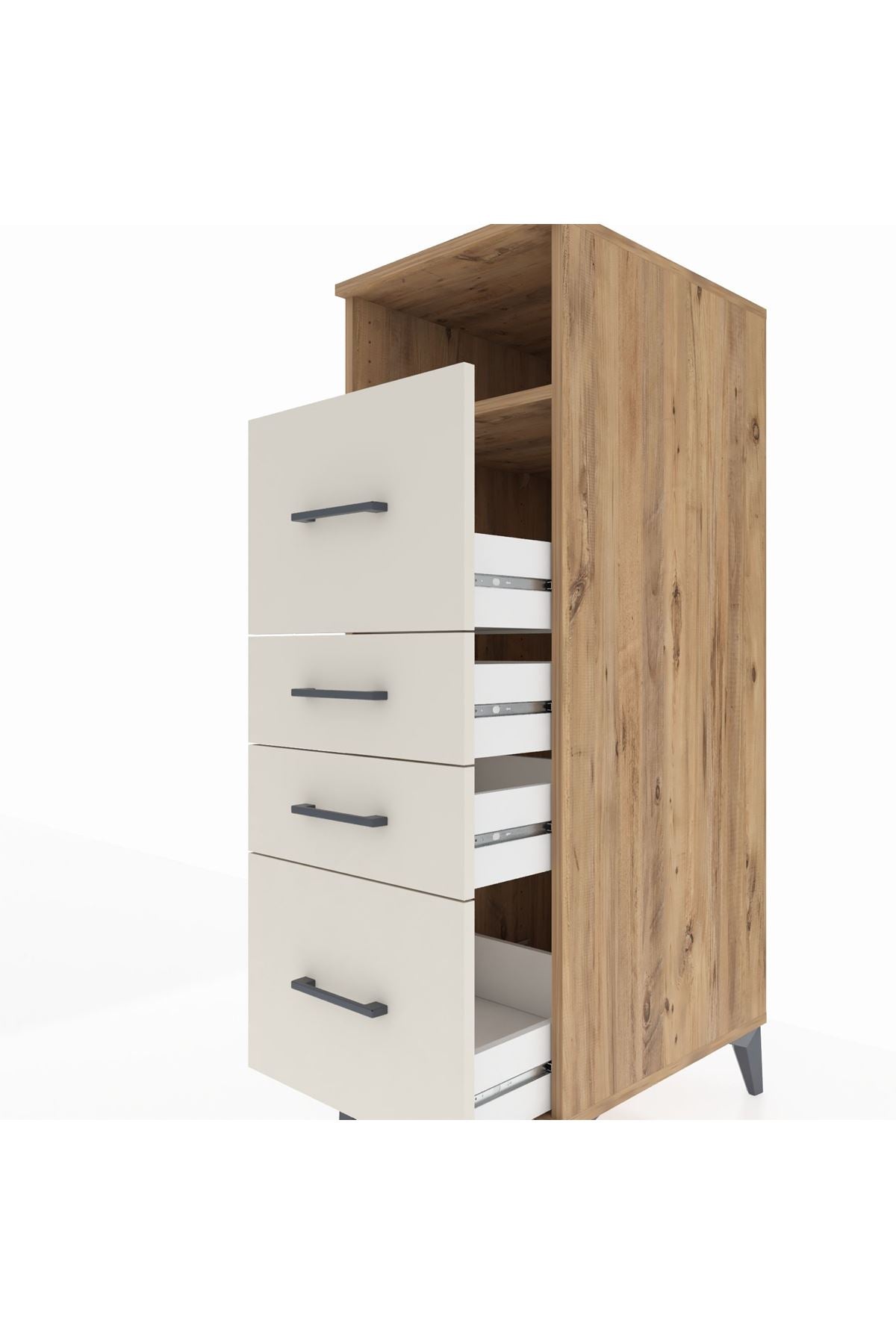 Kronos Dolap Tek Raflı 4 Çekmeceli 44x59x134 - S82M103V7C