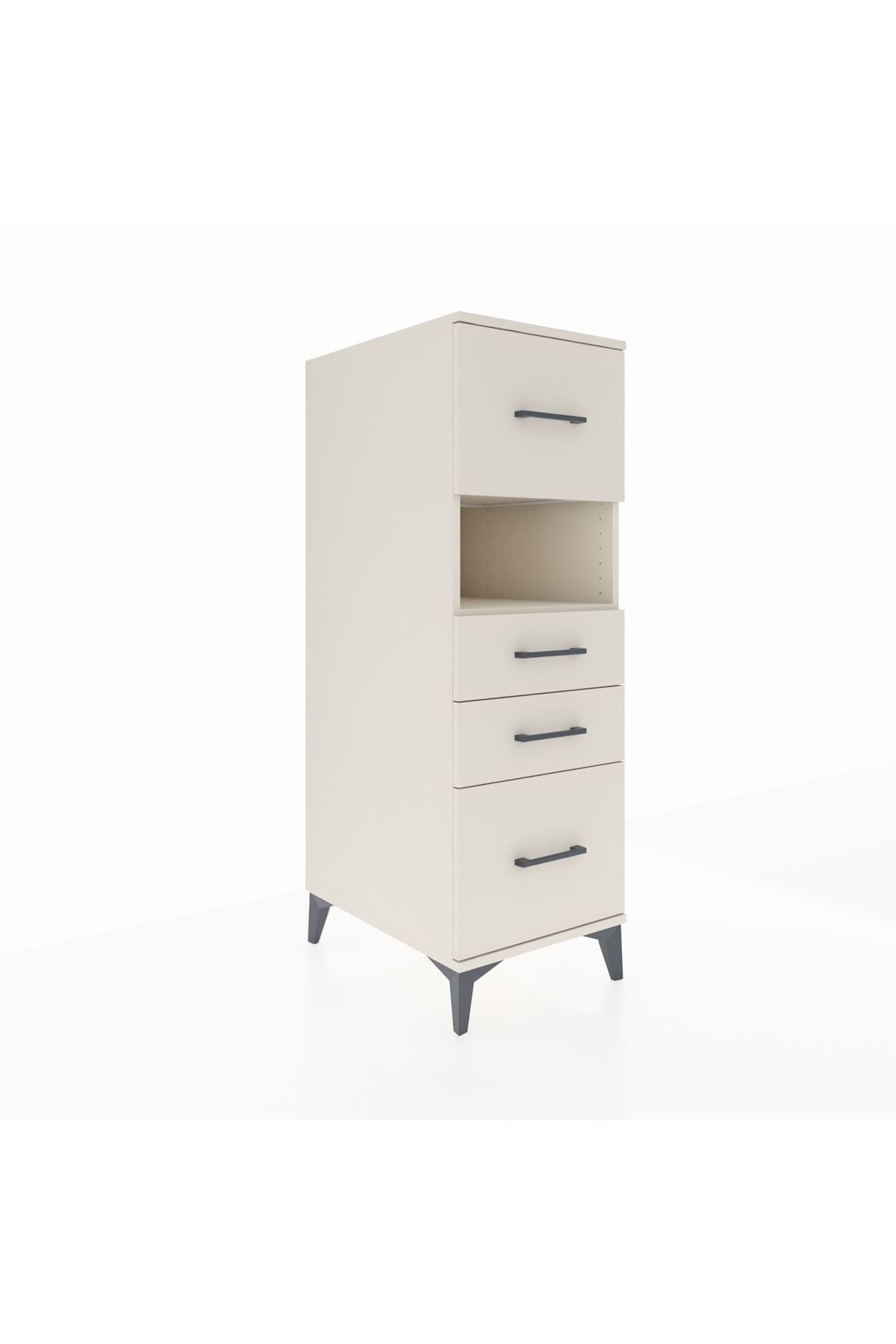 Kronos Dolap Tek Raflı 4 Çekmeceli 44x59x134 - S82M104V1C