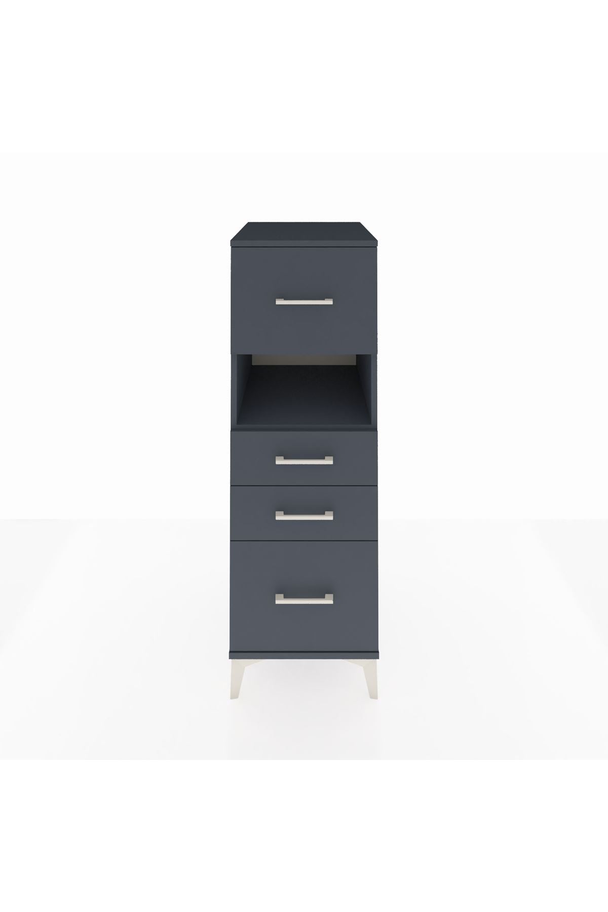 Kronos Dolap Tek Raflı 4 Çekmeceli 44x59x134 - S82M104V5C