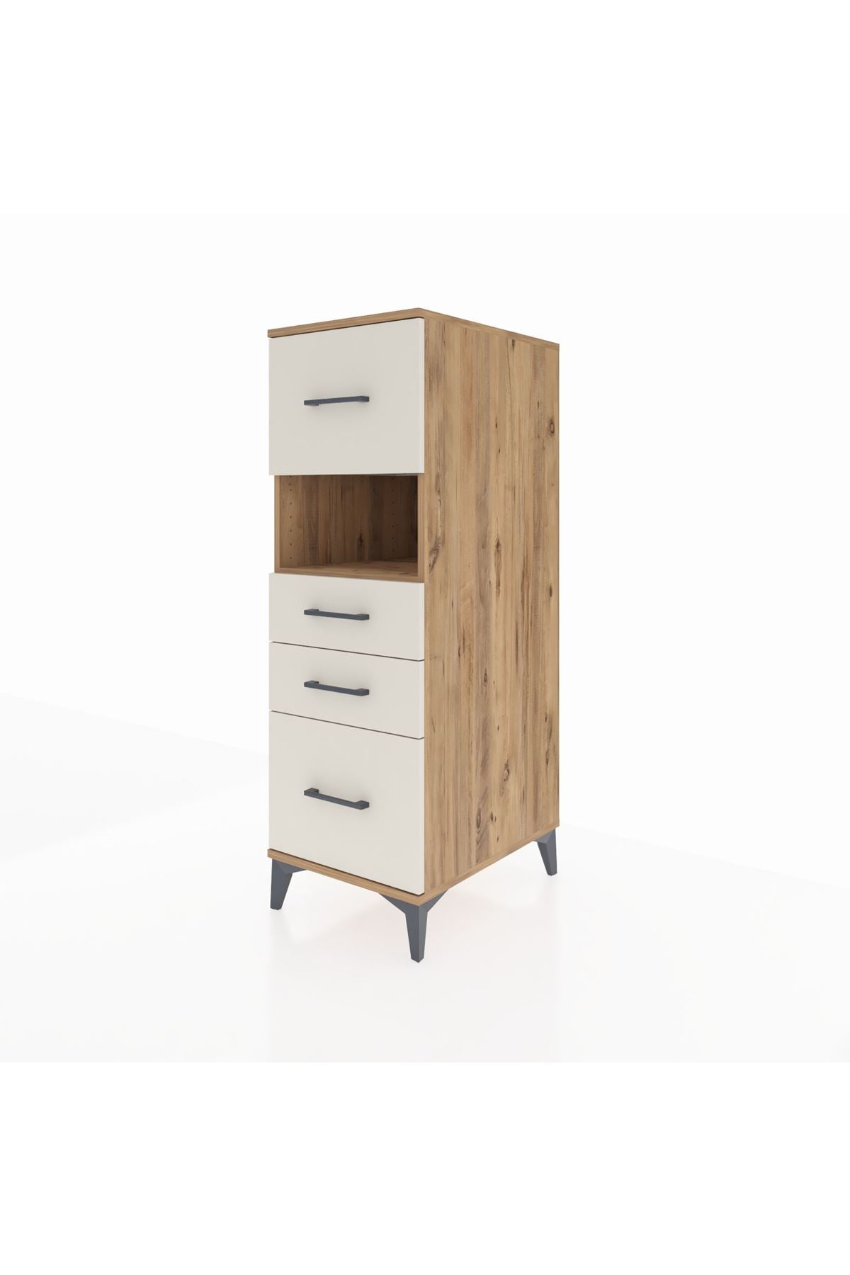 Kronos Dolap Tek Raflı 4 Çekmeceli 44x59x134 - S82M104V7C