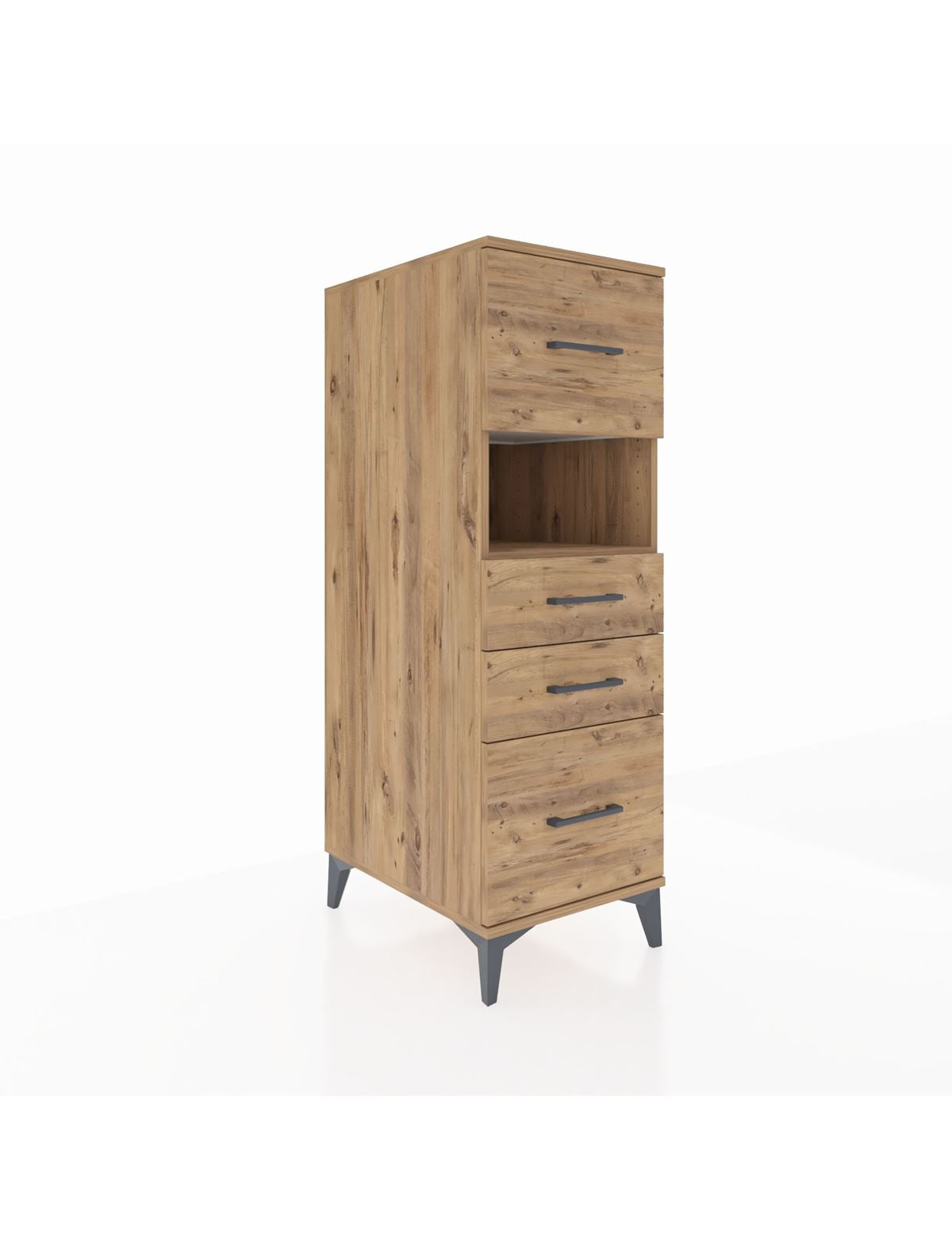 Kronos Dolap Tek Raflı 4 Çekmeceli 44x59x134 - S82M104V9C