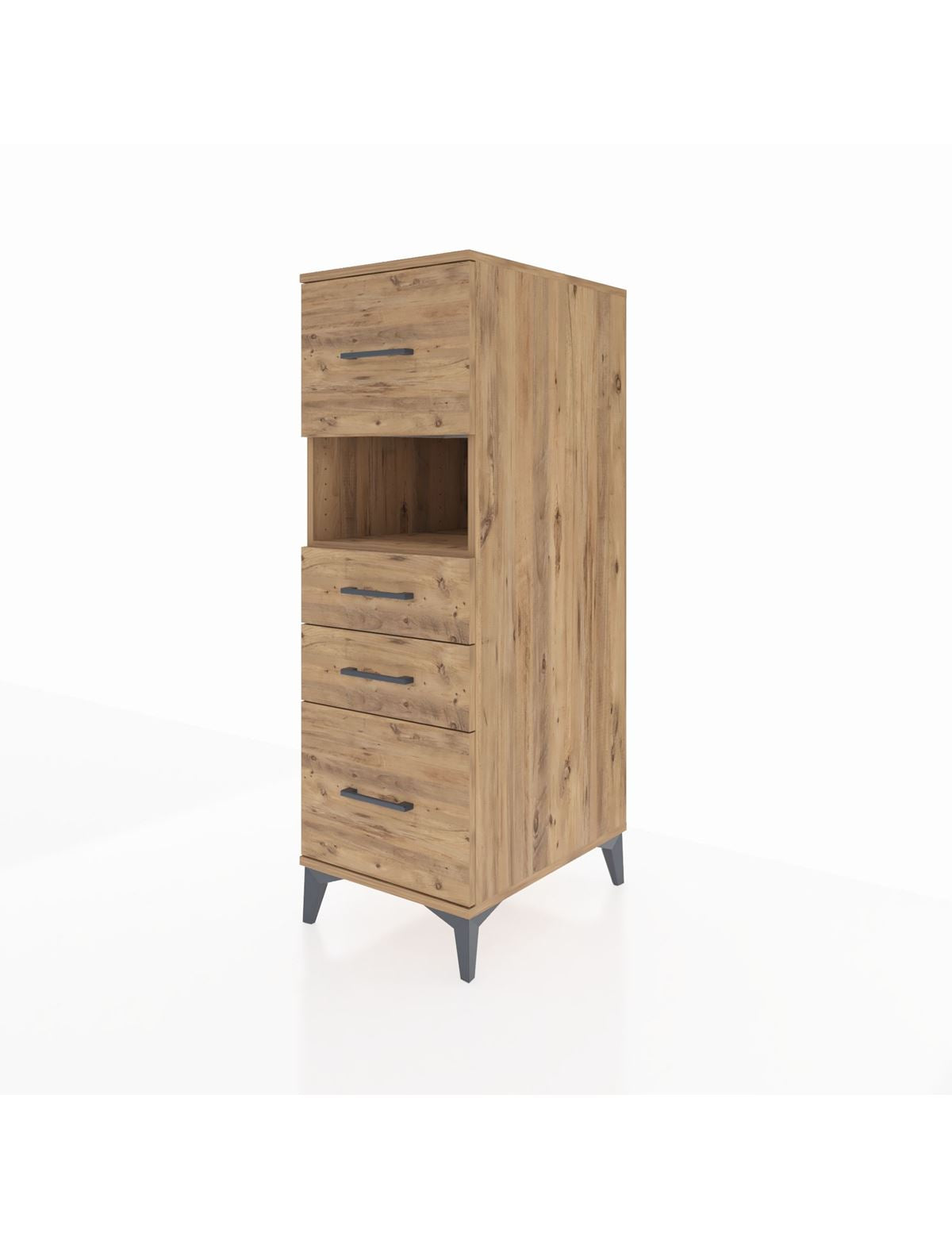 Kronos Dolap Tek Raflı 4 Çekmeceli 44x59x134 - S82M104V9C