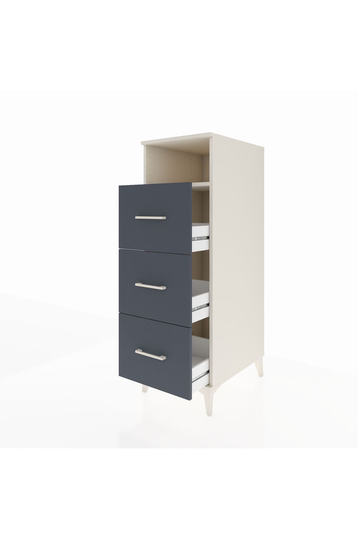 Kronos Dolap Tek Raflı 3 Çekmeceli 44x59x134 - S82M105V2C