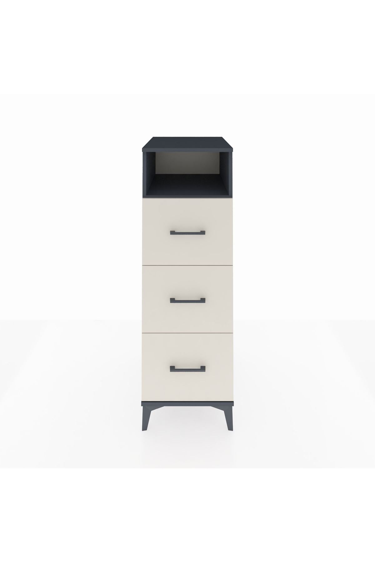 Kronos Dolap Tek Raflı 3 Çekmeceli 44x59x134 - S82M105V4C