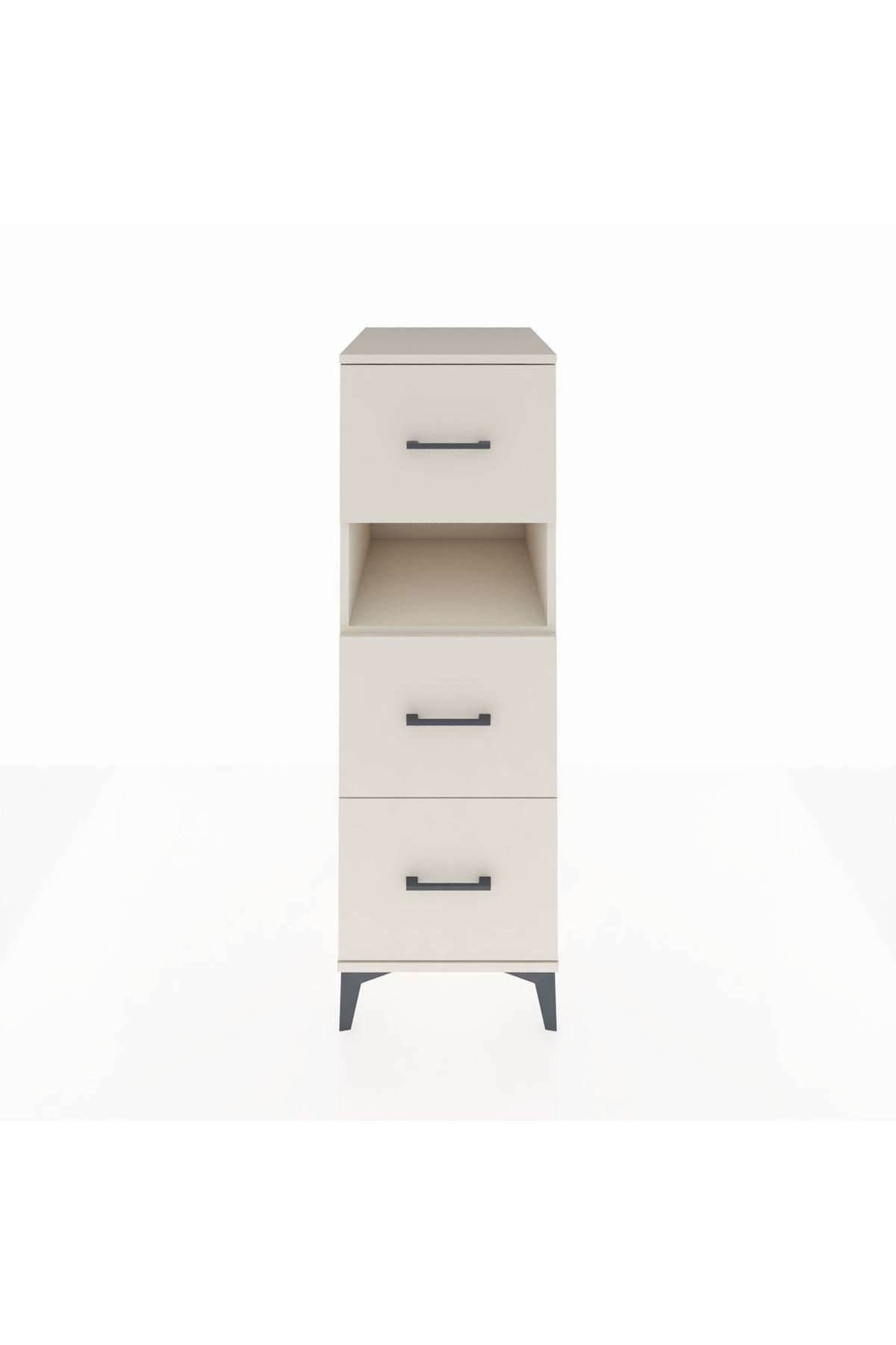 Kronos Dolap Tek Raflı 3 Çekmeceli 44x59x134 - S82M106V1C