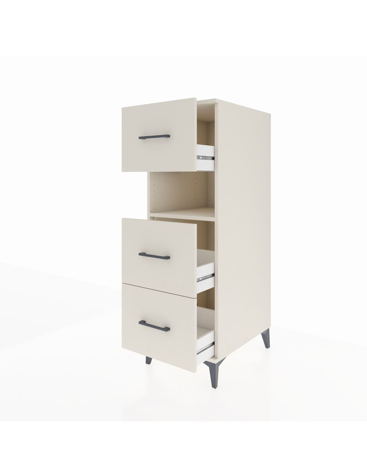 Kronos Dolap Tek Raflı 3 Çekmeceli 44x59x134 - S82M106V1C