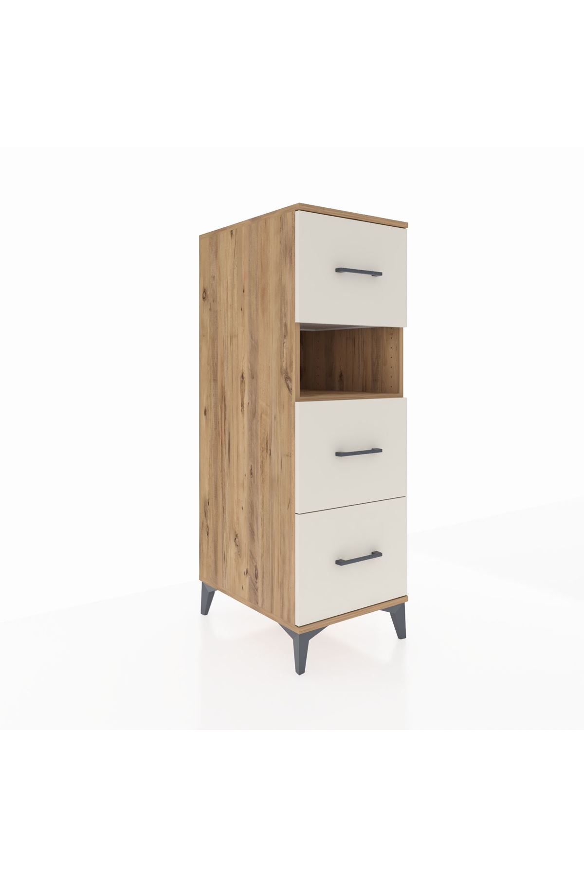 Kronos Dolap Tek Raflı 3 Çekmeceli 44x59x134 - S82M106V7C