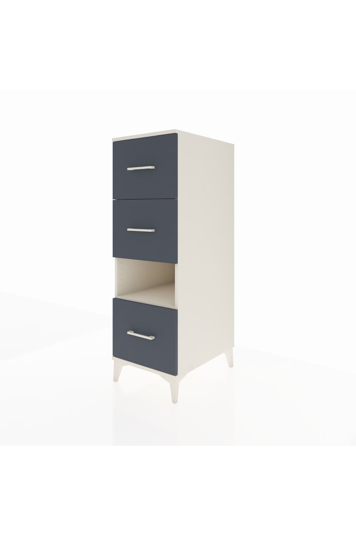 Kronos Dolap Tek Raflı 3 Çekmeceli 44x59x134 - S82M107V2C
