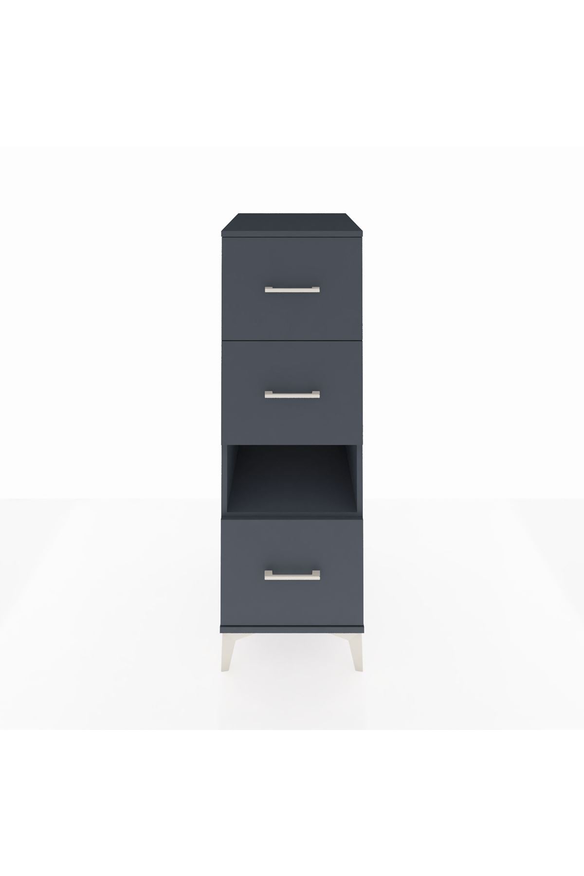 Kronos Dolap Tek Raflı 3 Çekmeceli 44x59x134 - S82M107V5C