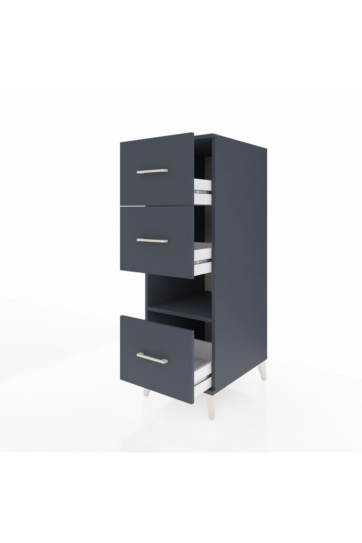 Kronos Dolap Tek Raflı 3 Çekmeceli 44x59x134 - S82M107V5C