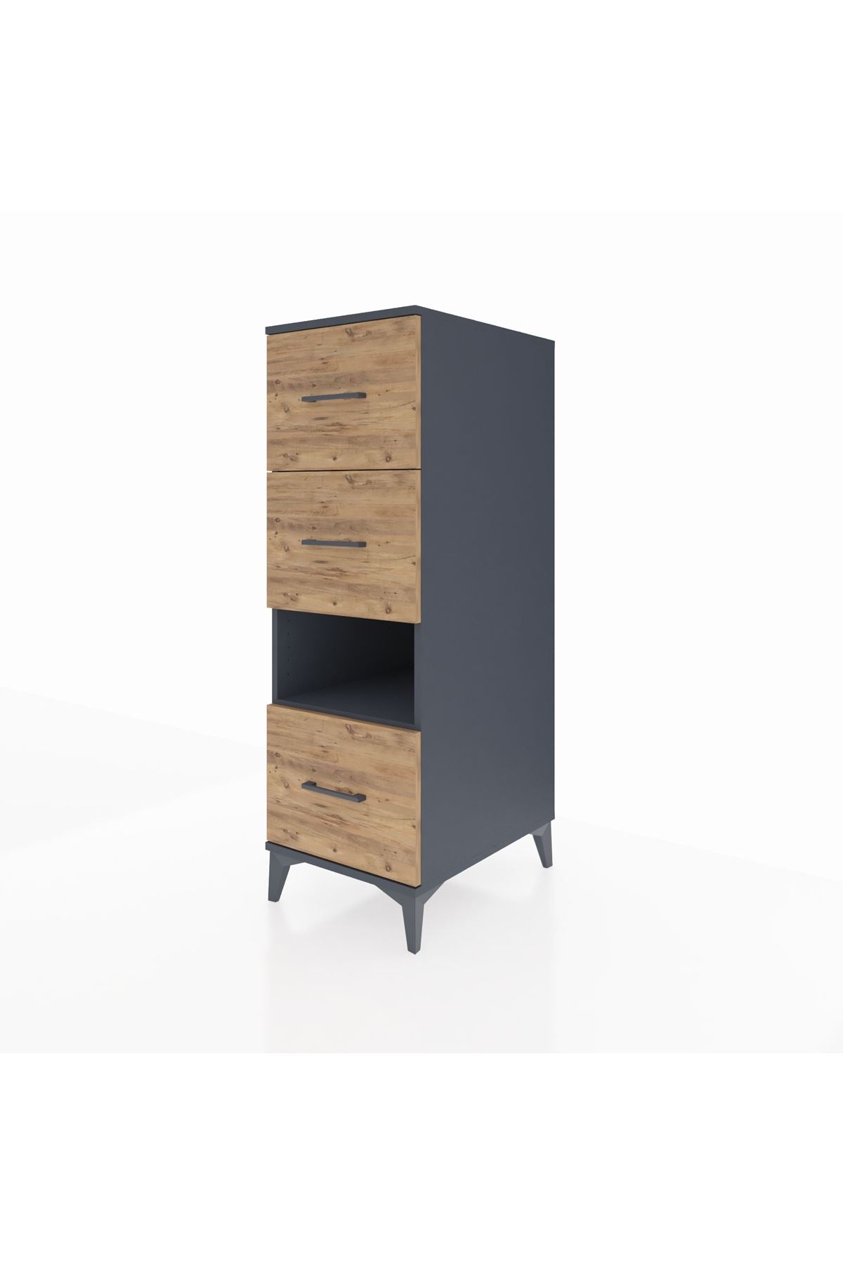 Kronos Dolap Tek Raflı 3 Çekmeceli 44x59x134 - S82M107V6C