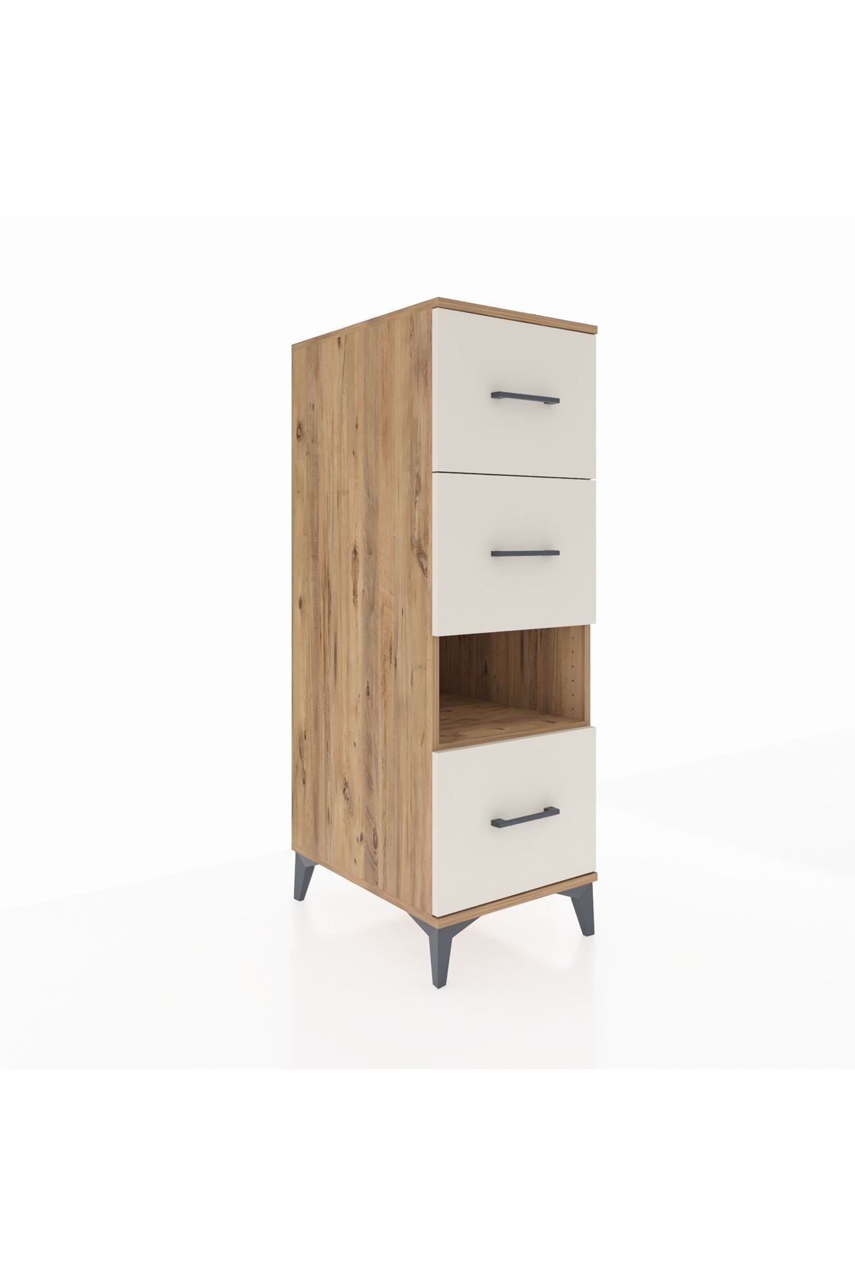 Kronos Dolap Tek Raflı 3 Çekmeceli 44x59x134 - S82M107V7C