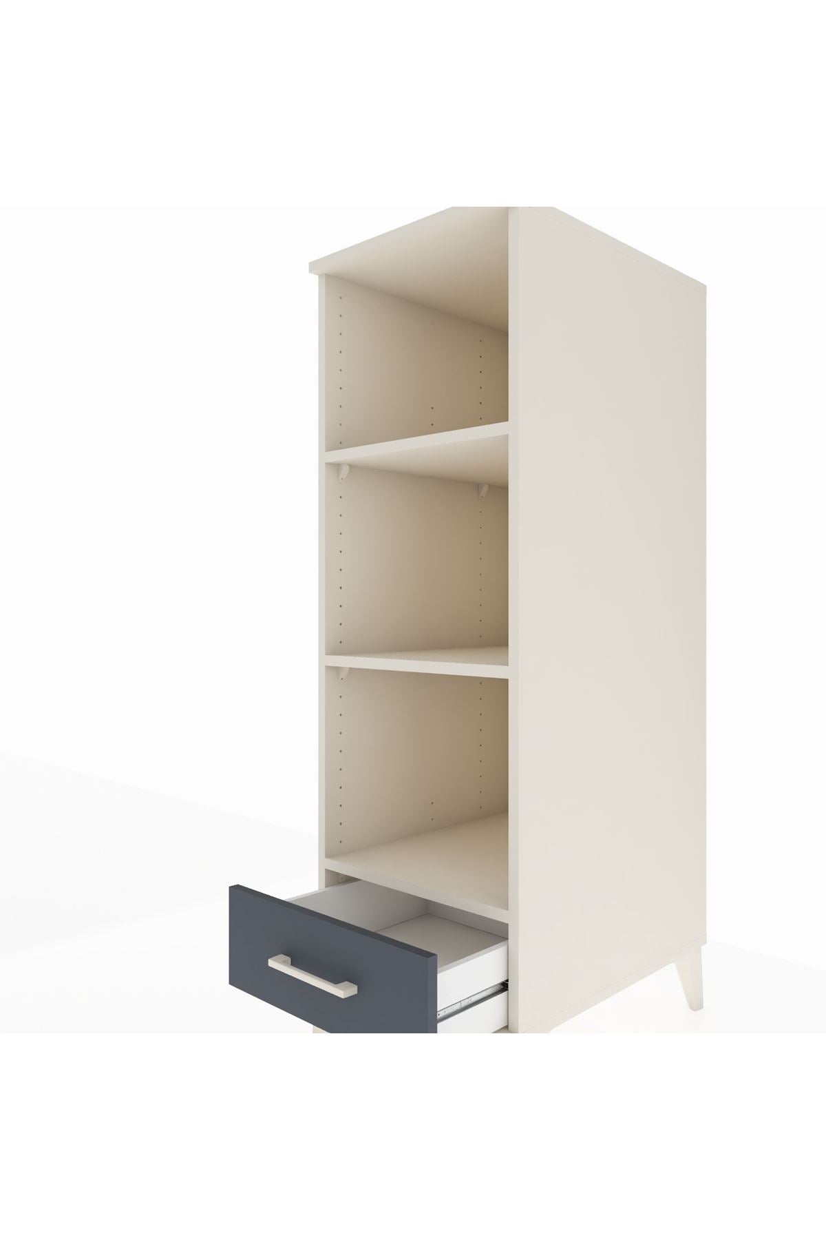 Kronos Dolap 3 Raflı Tek Çekmeceli 44x59x134 - S82M109V2C