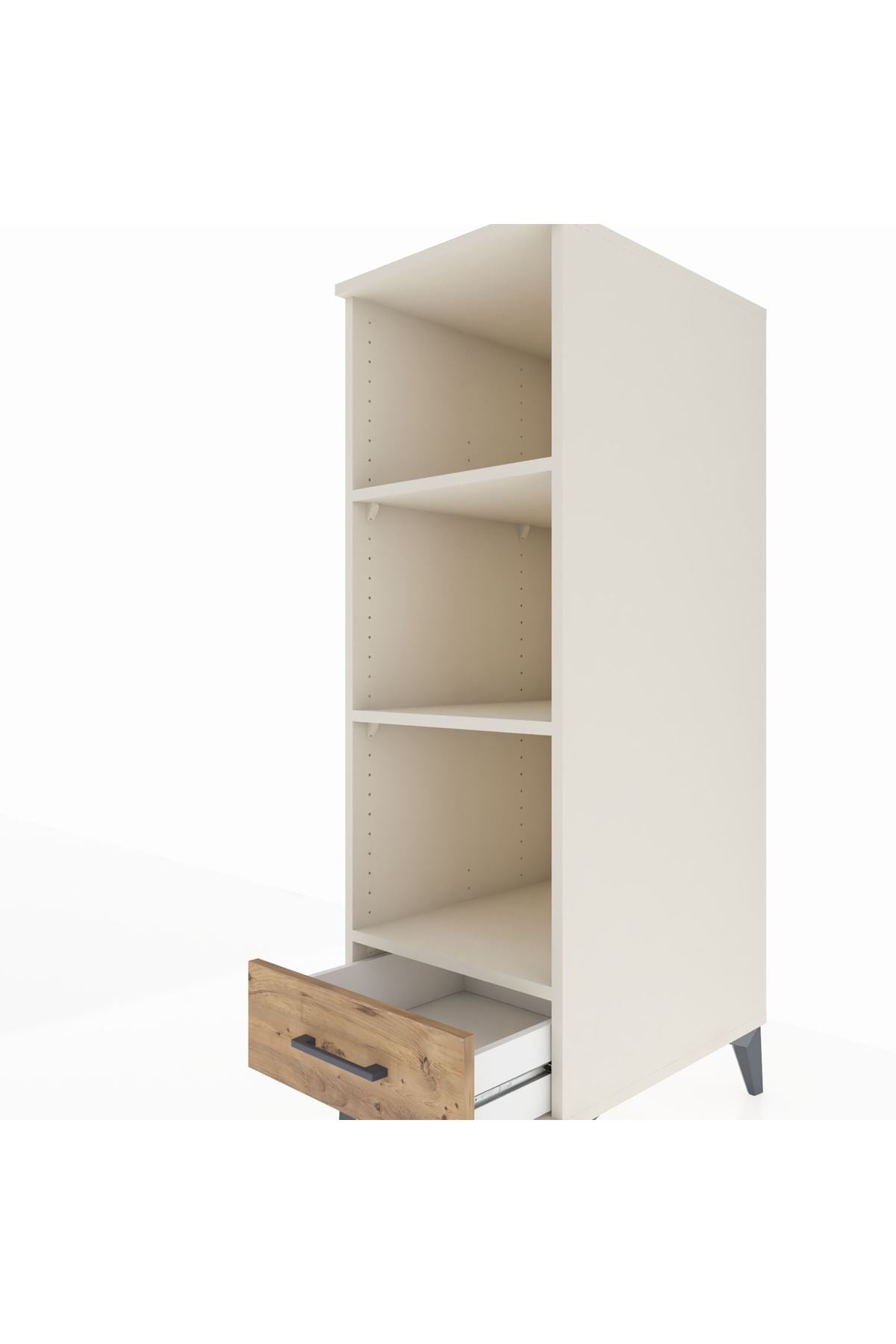 Kronos Dolap 3 Raflı Tek Çekmeceli 44x59x134 - S82M109V3C