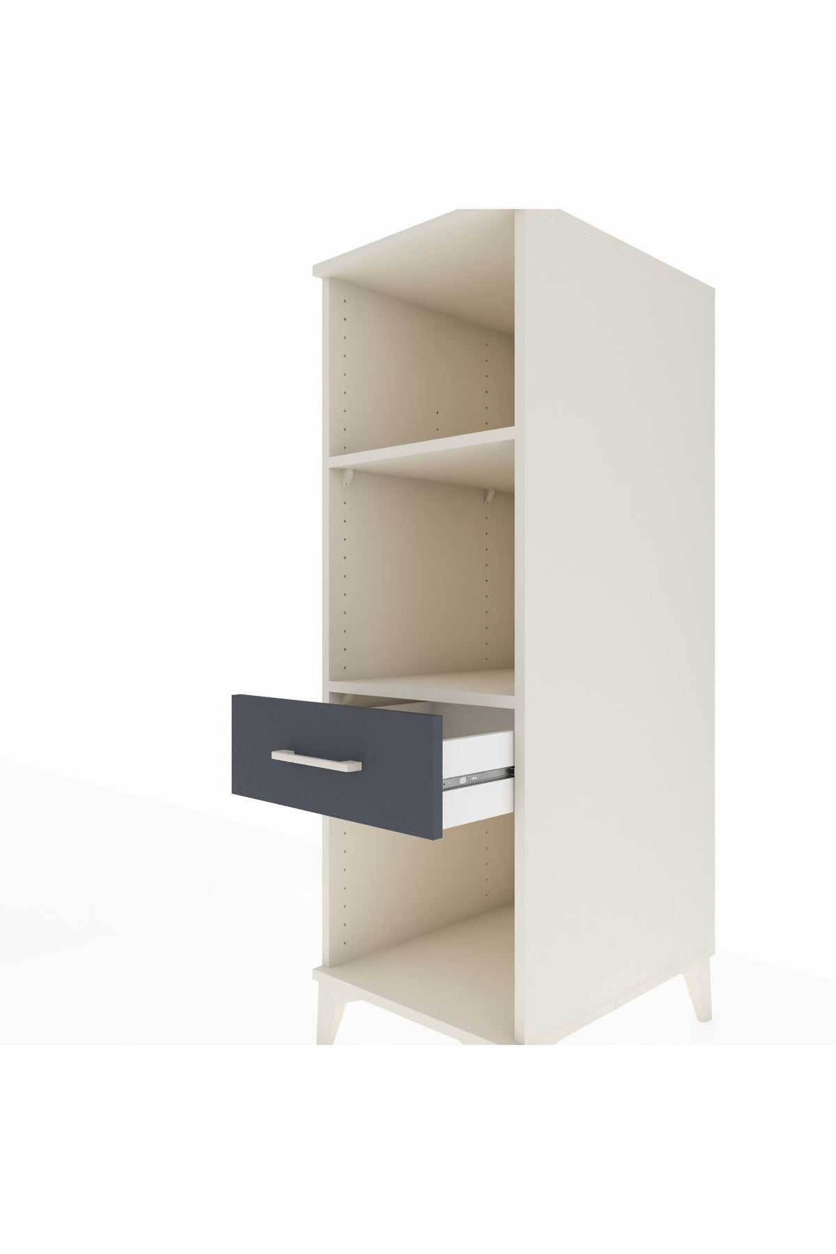 Kronos Dolap 2 Raflı Tek Çekmeceli 44x59x134 - S82M110V2C
