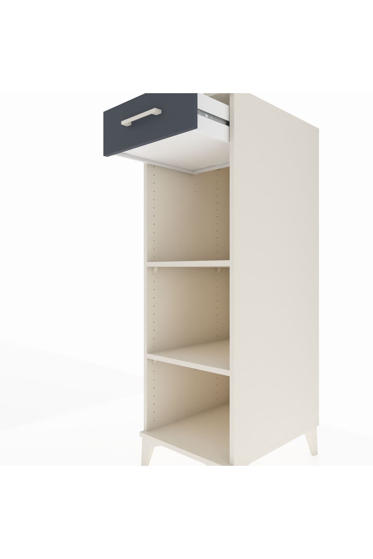 Kronos Dolap 2 Raflı Tek Çekmeceli 44x59x134 - S82M112V2C