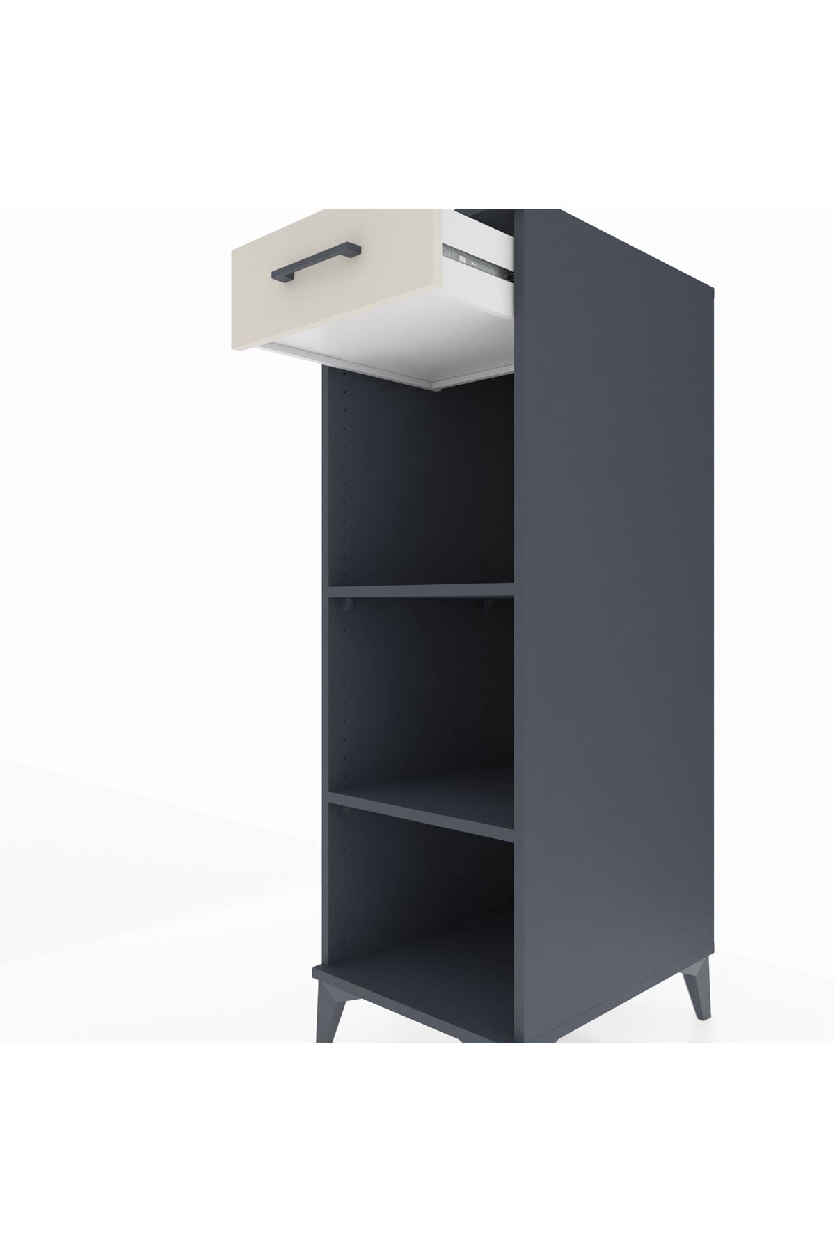 Kronos Dolap 2 Raflı Tek Çekmeceli 44x59x134 - S82M112V4C