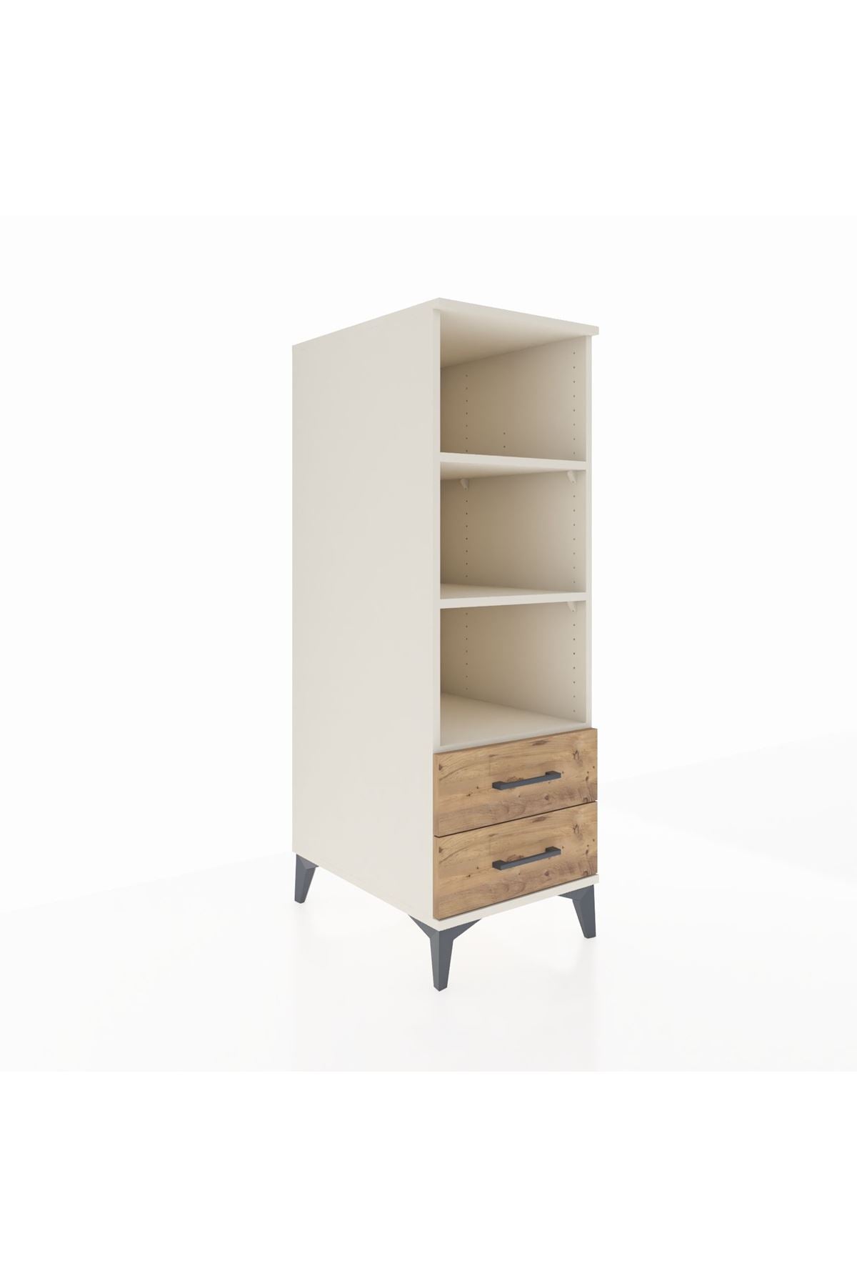 Kronos Dolap 3 Raflı 2 Çekmeceli 44x59x134 - S82M113V3C