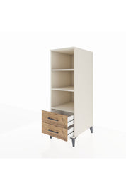 Kronos Dolap 3 Raflı 2 Çekmeceli 44x59x134 - S82M113V3C
