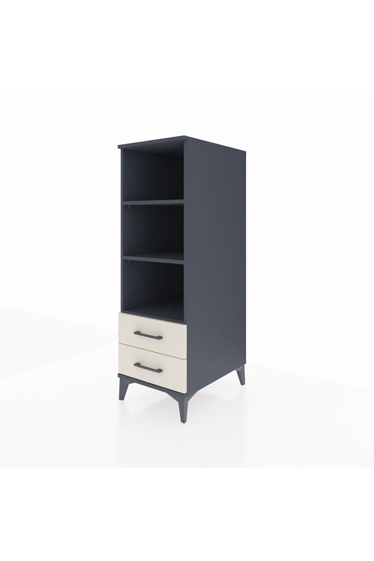 Kronos Dolap 3 Raflı 2 Çekmeceli 44x59x134 - S82M113V4C
