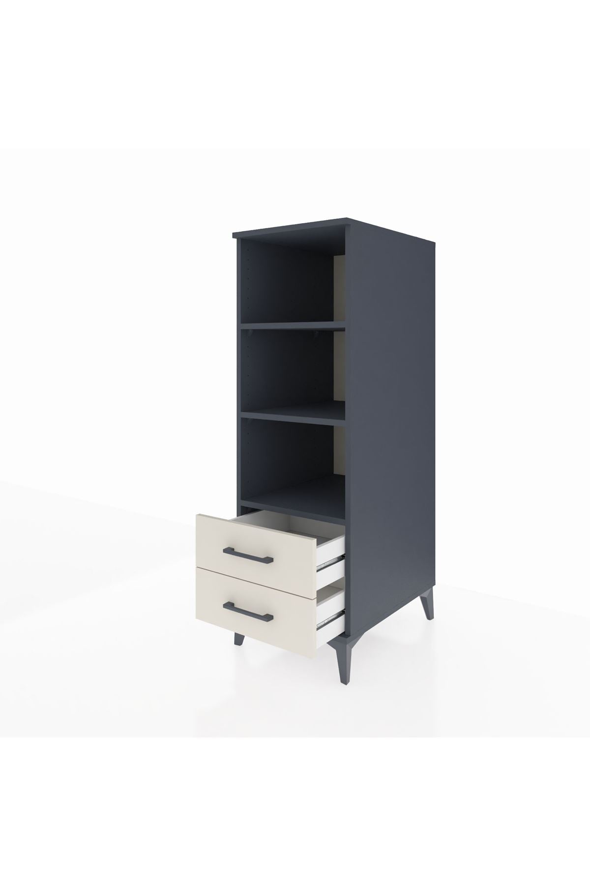Kronos Dolap 3 Raflı 2 Çekmeceli 44x59x134 - S82M113V4C