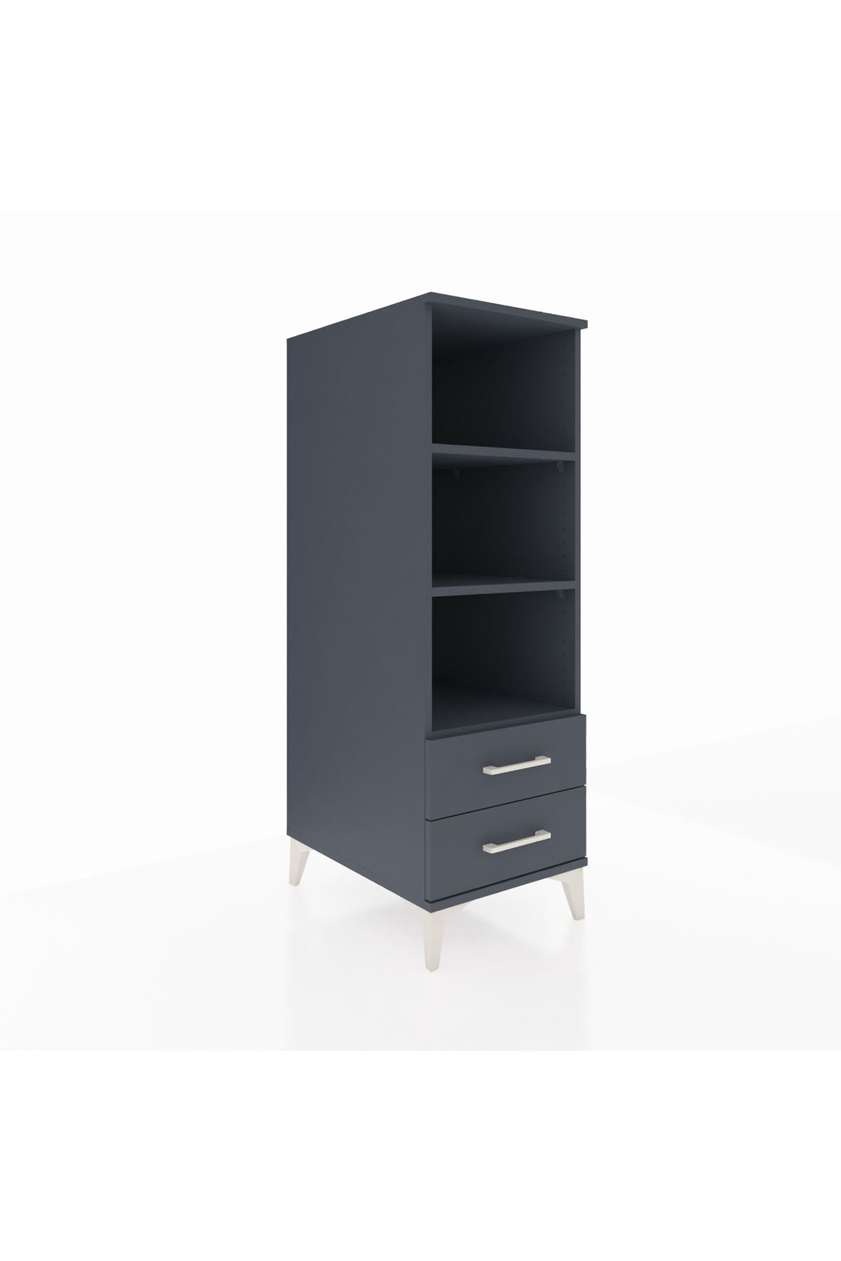 Kronos Dolap 3 Raflı 2 Çekmeceli 44x59x134 - S82M113V5C