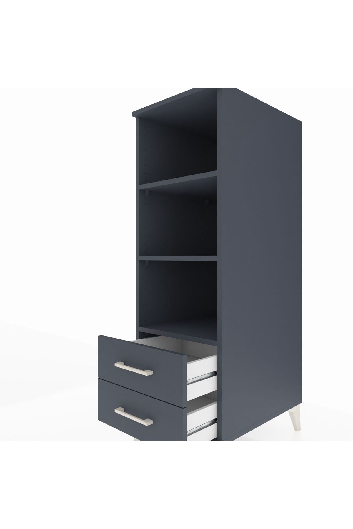 Kronos Dolap 3 Raflı 2 Çekmeceli 44x59x134 - S82M113V5C