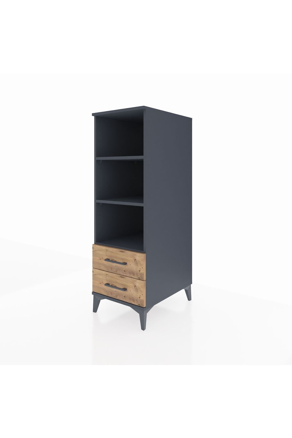 Kronos Dolap 3 Raflı 2 Çekmeceli 44x59x134 - S82M113V6C