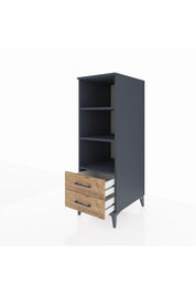 Kronos Dolap 3 Raflı 2 Çekmeceli 44x59x134 - S82M113V6C