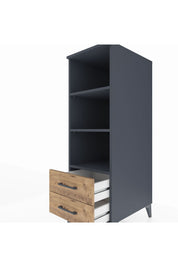 Kronos Dolap 3 Raflı 2 Çekmeceli 44x59x134 - S82M113V6C