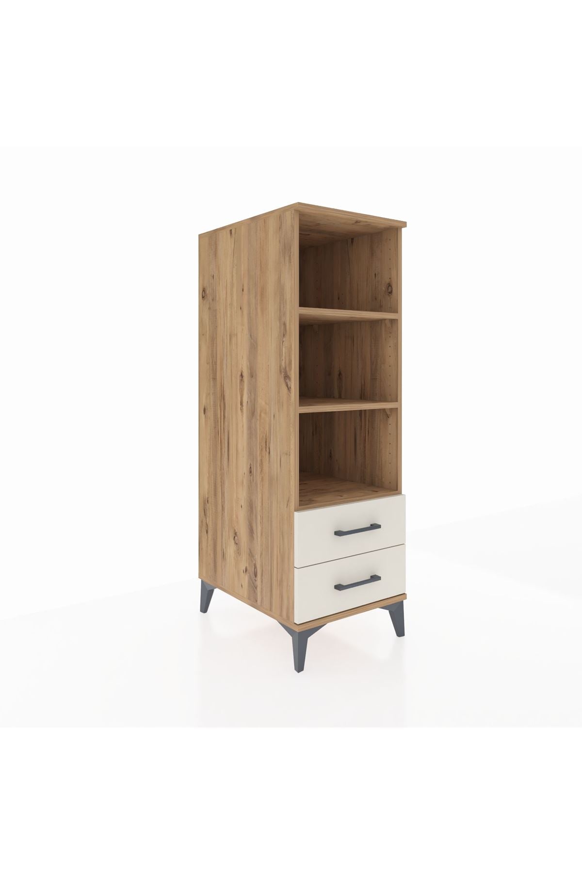 Kronos Dolap 3 Raflı 2 Çekmeceli 44x59x134 - S82M113V7C