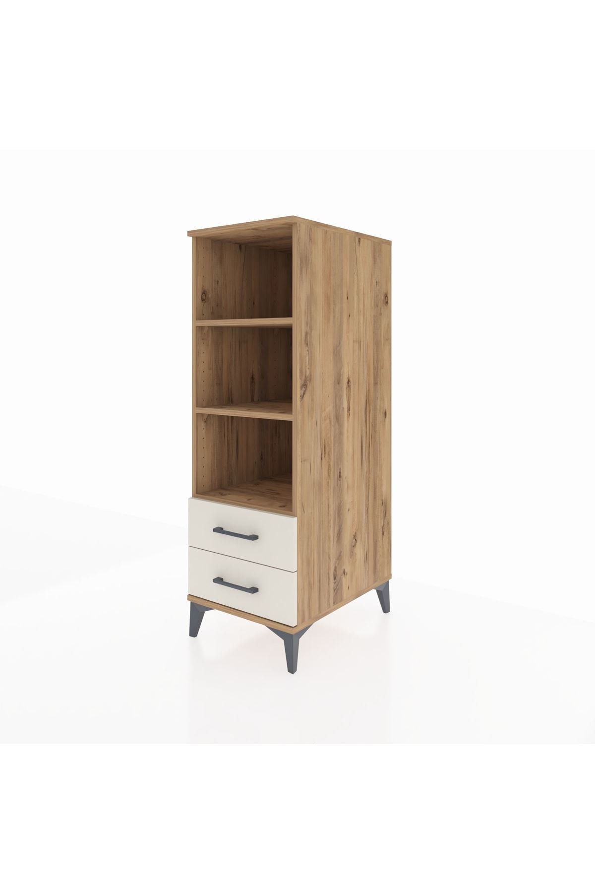 Kronos Dolap 3 Raflı 2 Çekmeceli 44x59x134 - S82M113V7C