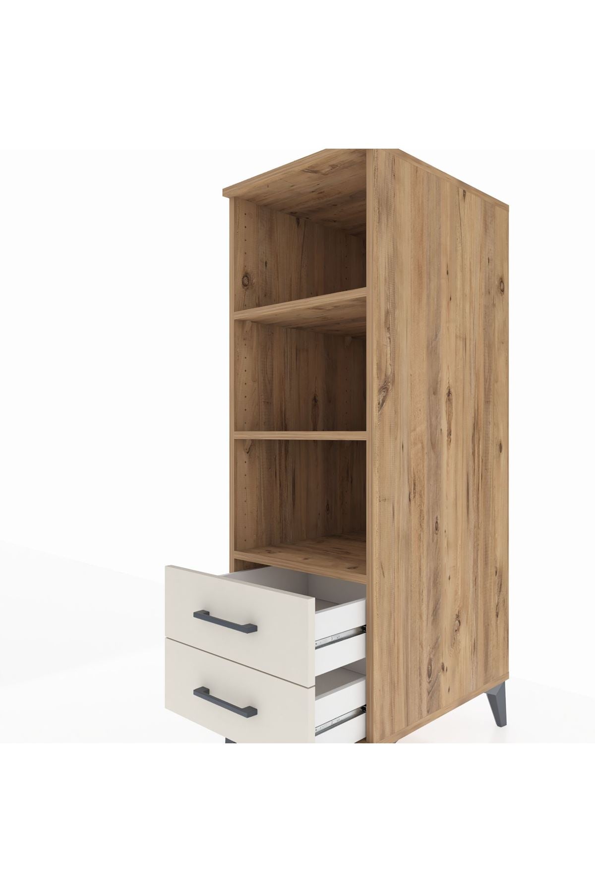Kronos Dolap 3 Raflı 2 Çekmeceli 44x59x134 - S82M113V7C