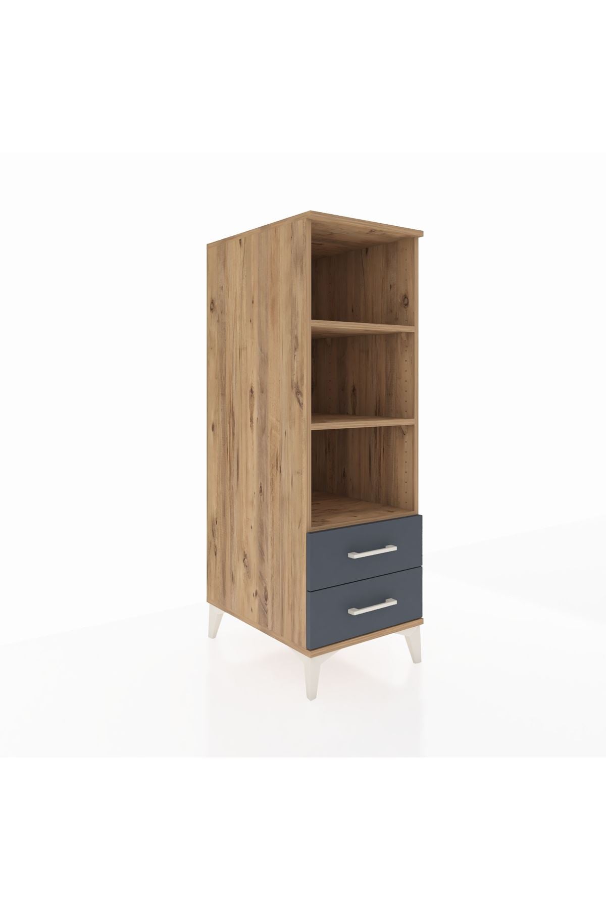 Kronos Dolap 3 Raflı 2 Çekmeceli 44x59x134 - S82M113V8C