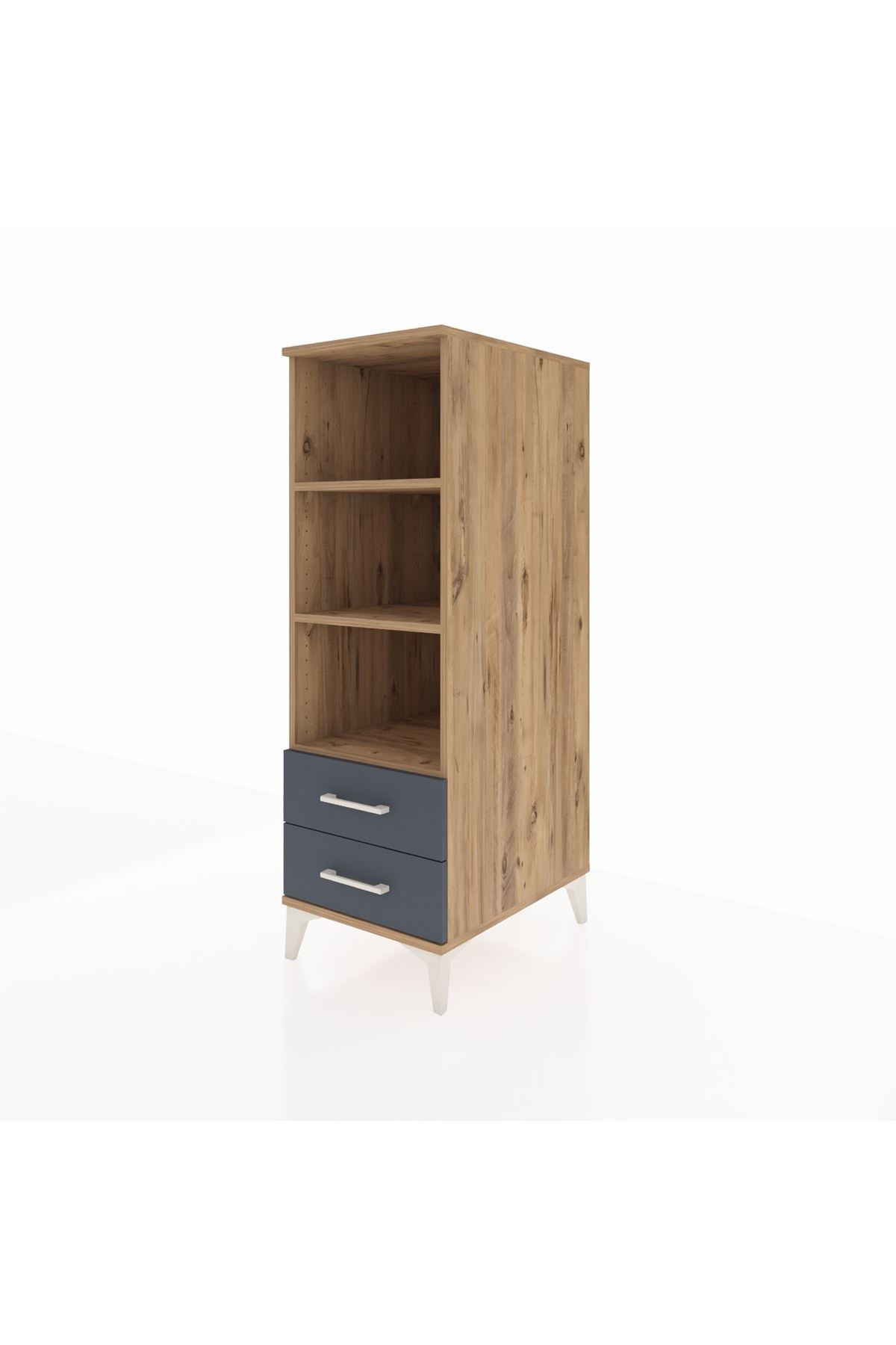 Kronos Dolap 3 Raflı 2 Çekmeceli 44x59x134 - S82M113V8C