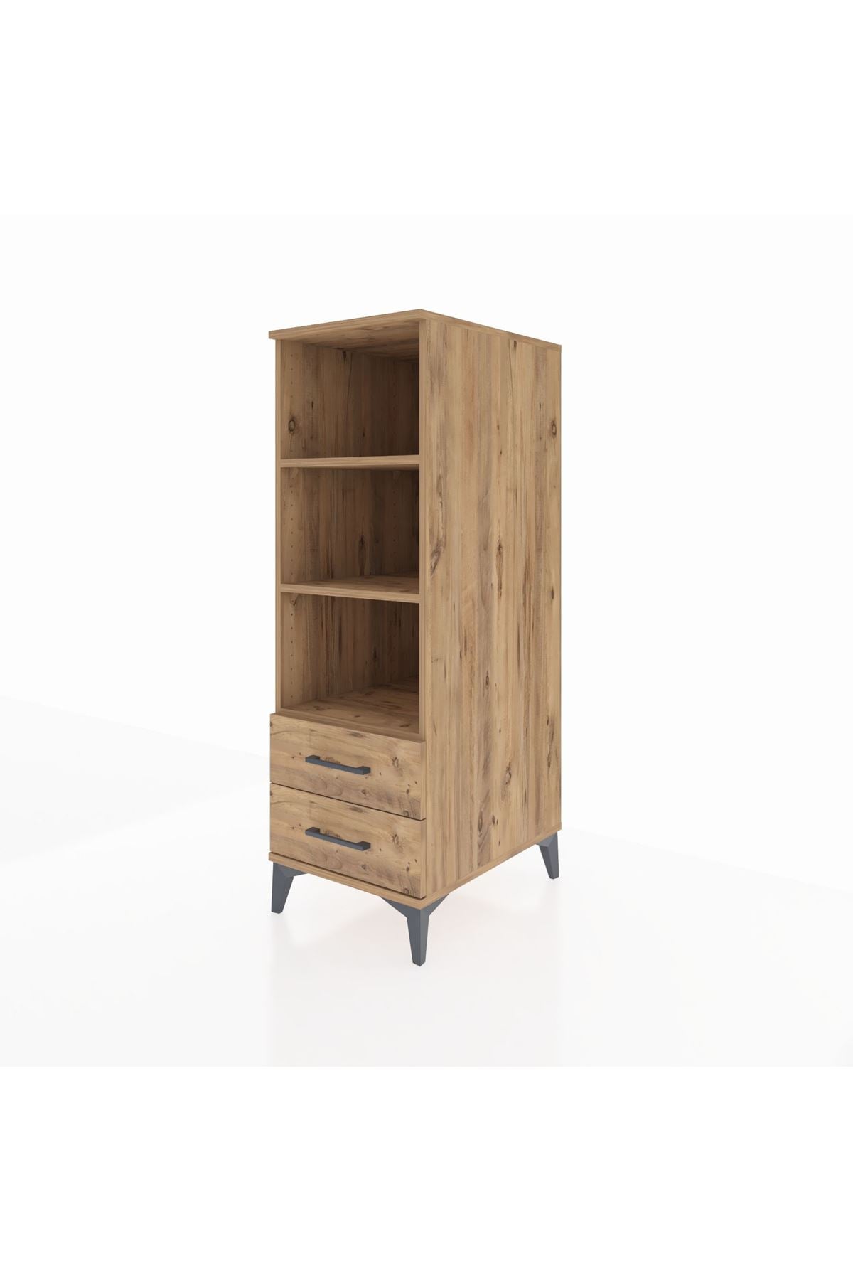 Kronos Dolap 3 Raflı 2 Çekmeceli 44x59x134 - S82M113V9C