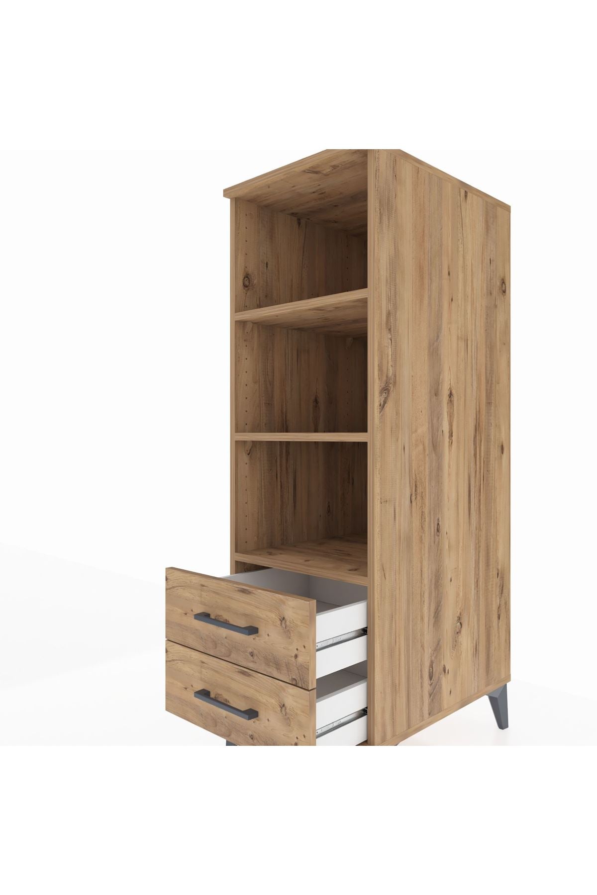 Kronos Dolap 3 Raflı 2 Çekmeceli 44x59x134 - S82M113V9C