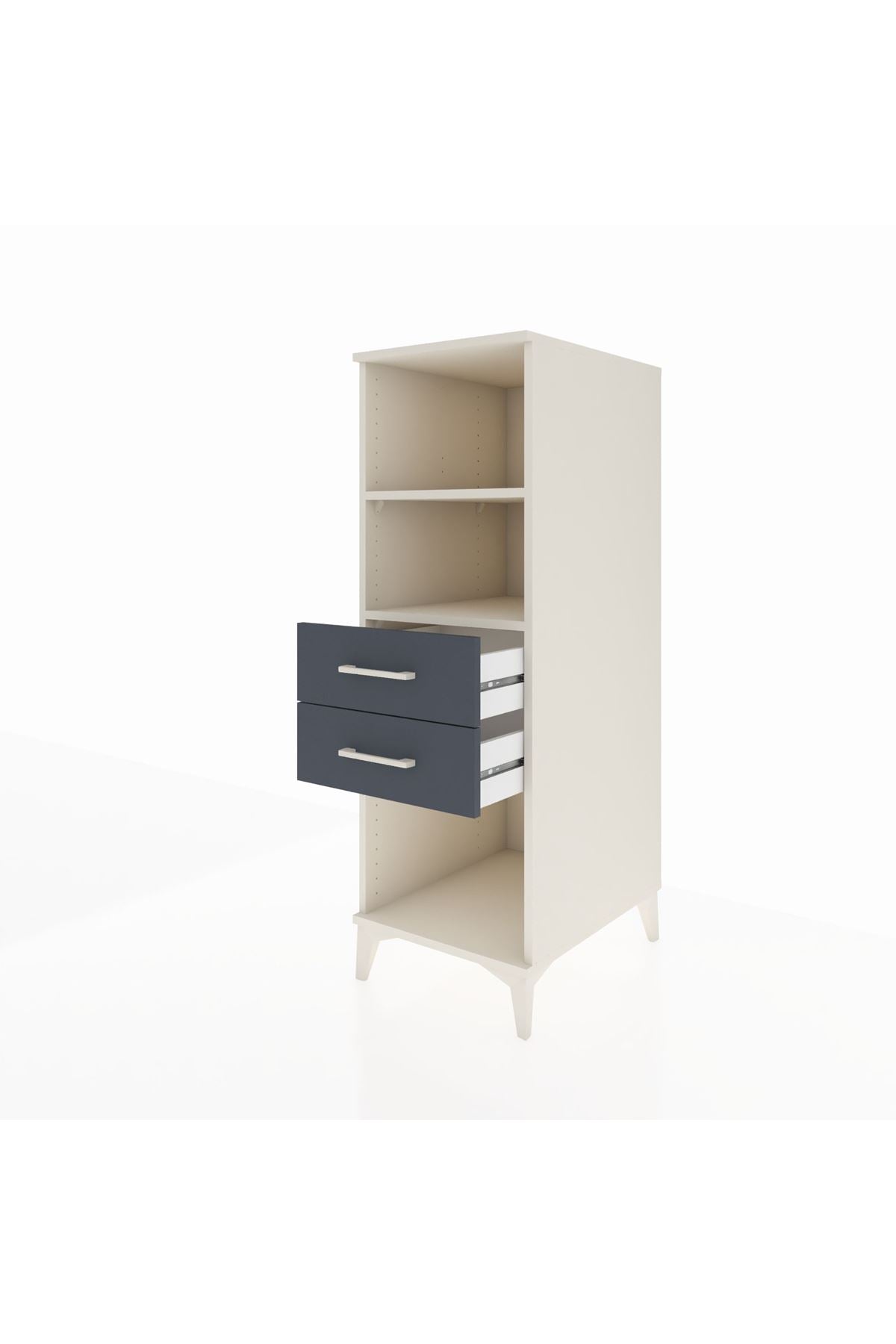 Kronos Dolap 2 Raflı 2 Çekmeceli 44x59x134 - S82M114V2C