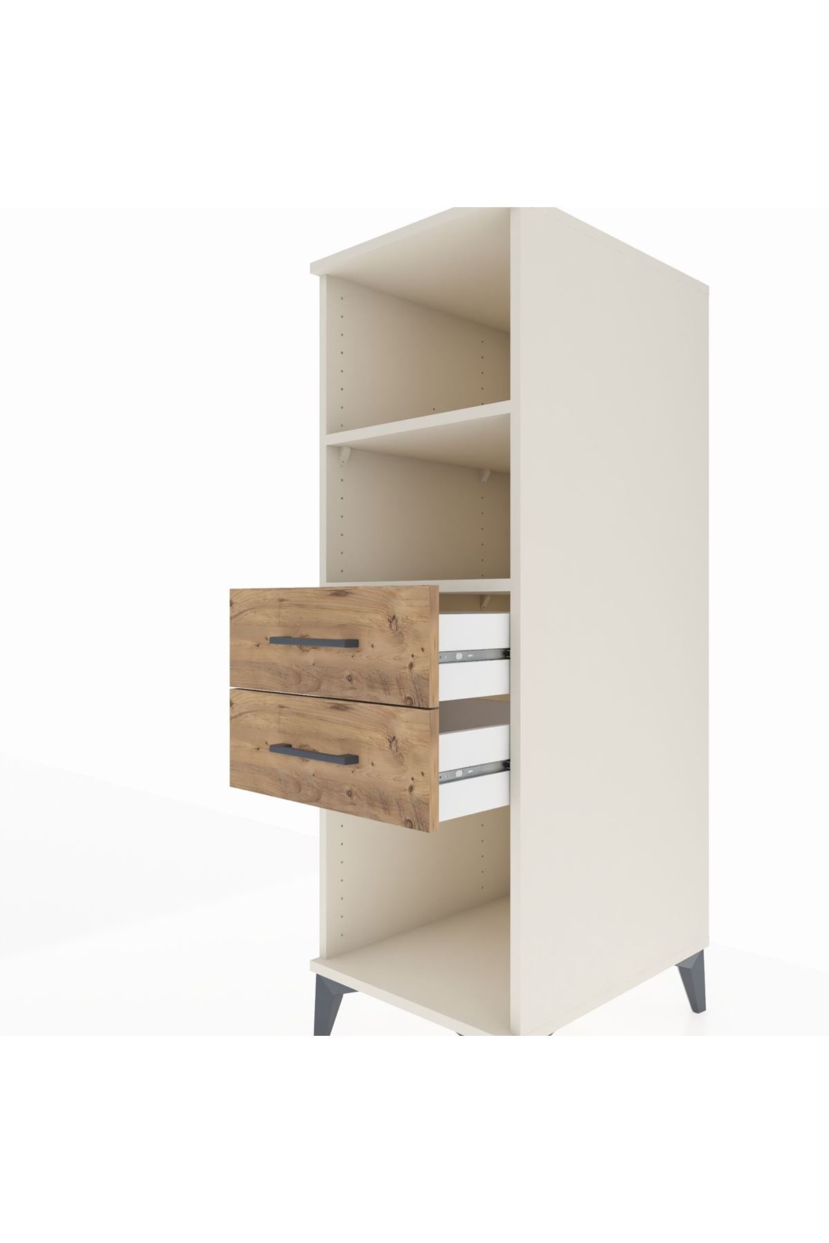 Kronos Dolap 2 Raflı 2 Çekmeceli 44x59x134 - S82M114V3C